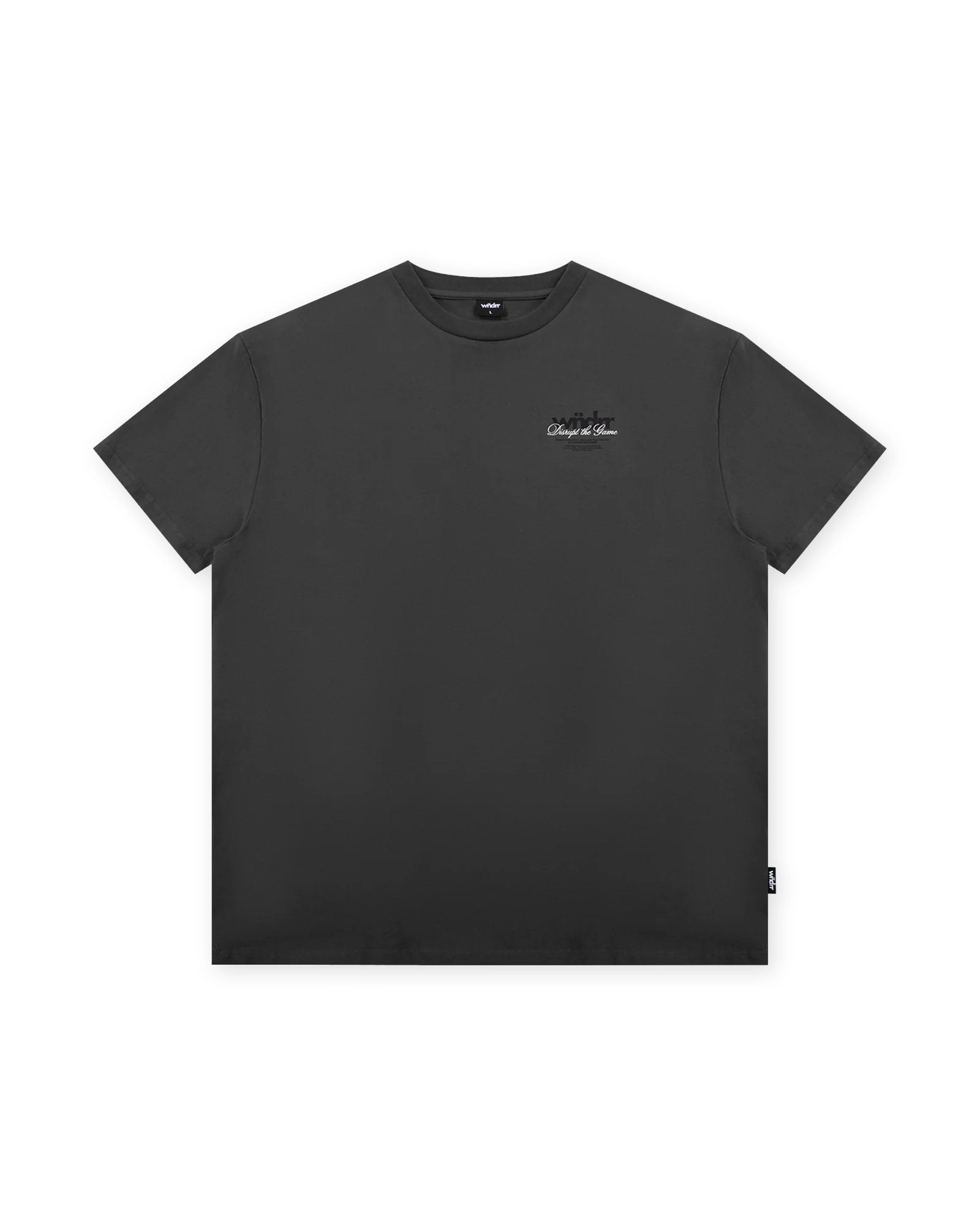 DISRUPT BOX FIT TEE - FADED BLACK
