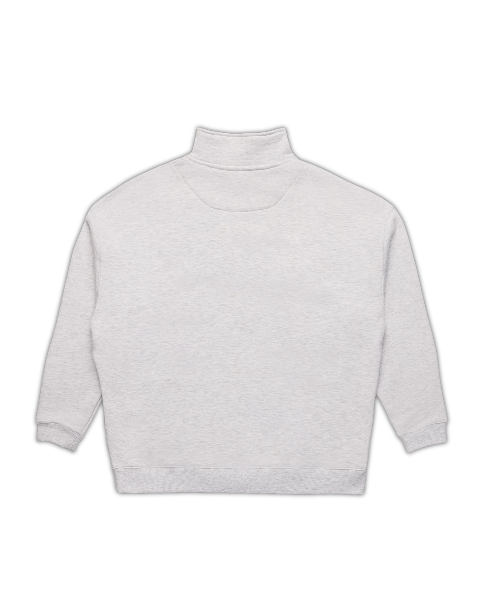 OFFCUT 1/4 ZIP SWEAT - WHITE MARLE