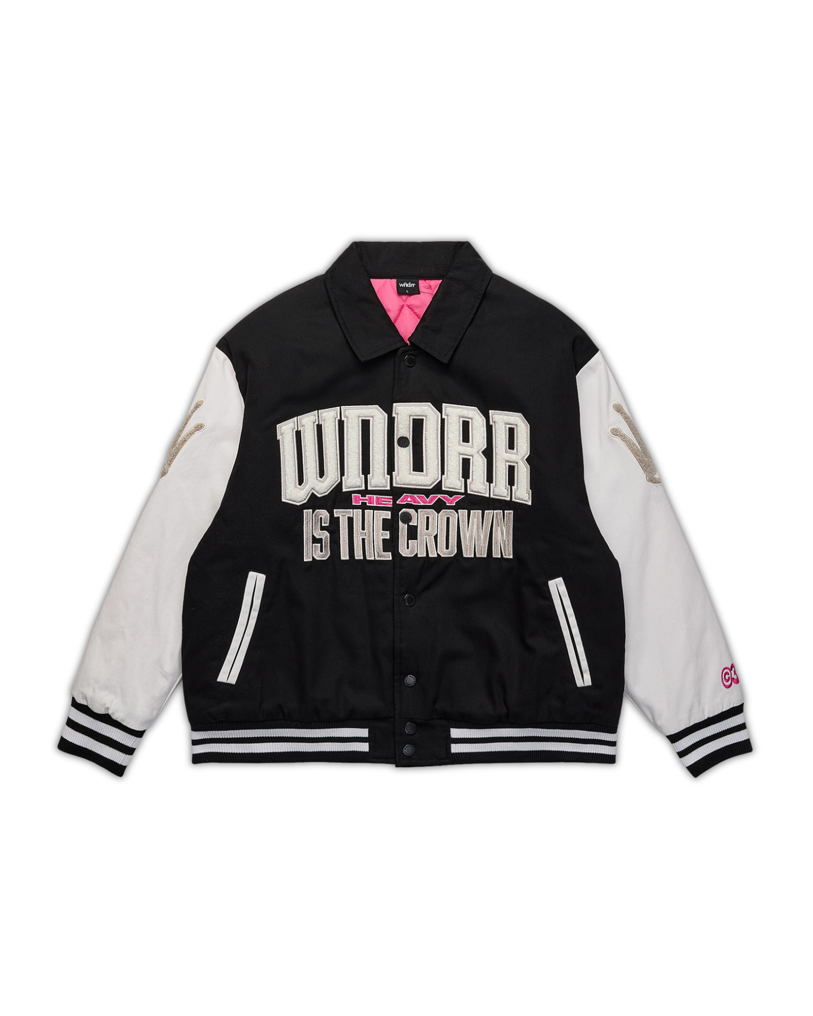 PROLOGUE VARSITY JACKET - BLACK/OFF WHITE