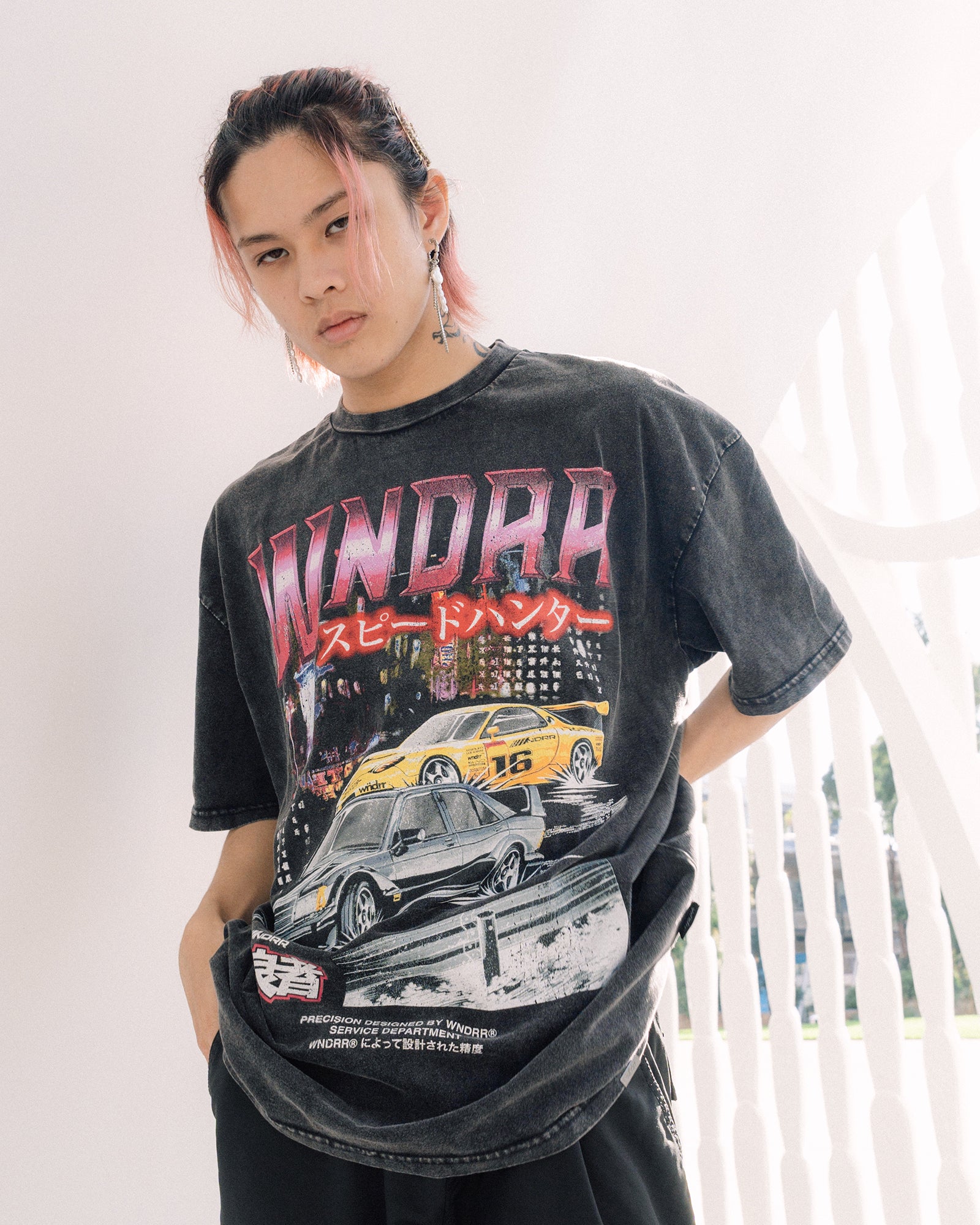 SPEEDHUNTER VINTAGE FIT TEE - WASHED BLACK