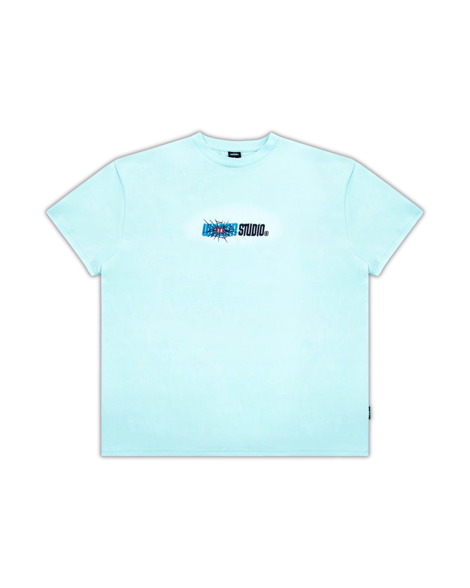 SHATTER BOX FIT TEE - BABY BLUE
