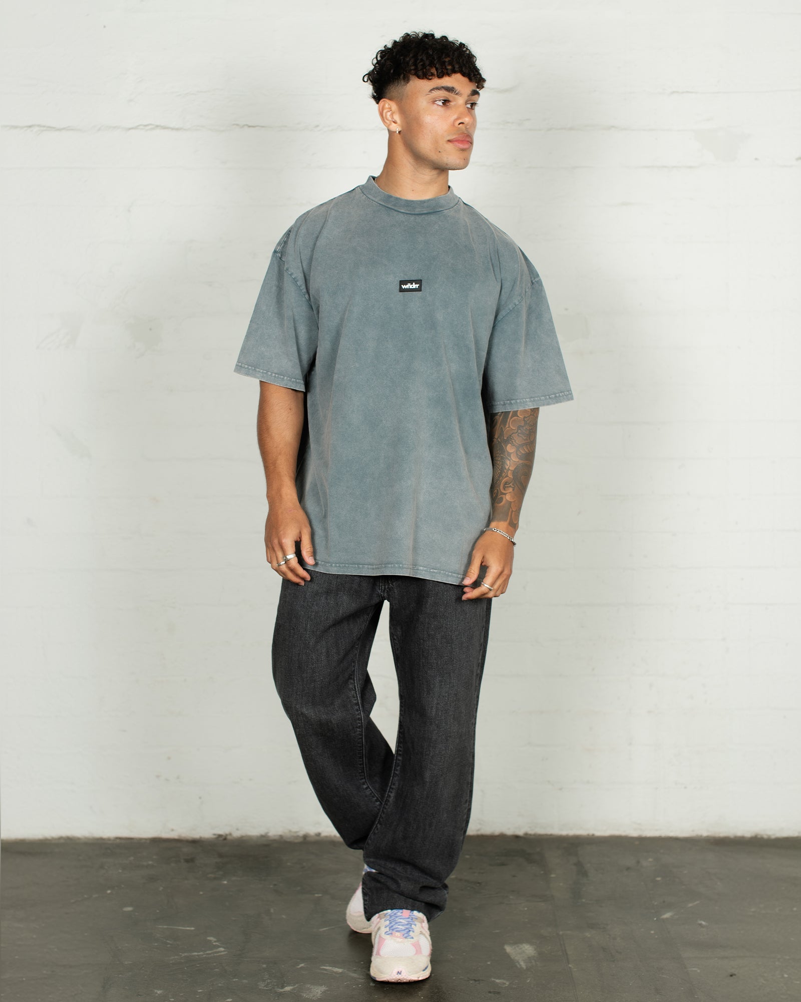 SOHO CLUB TEE - WASHED GREY