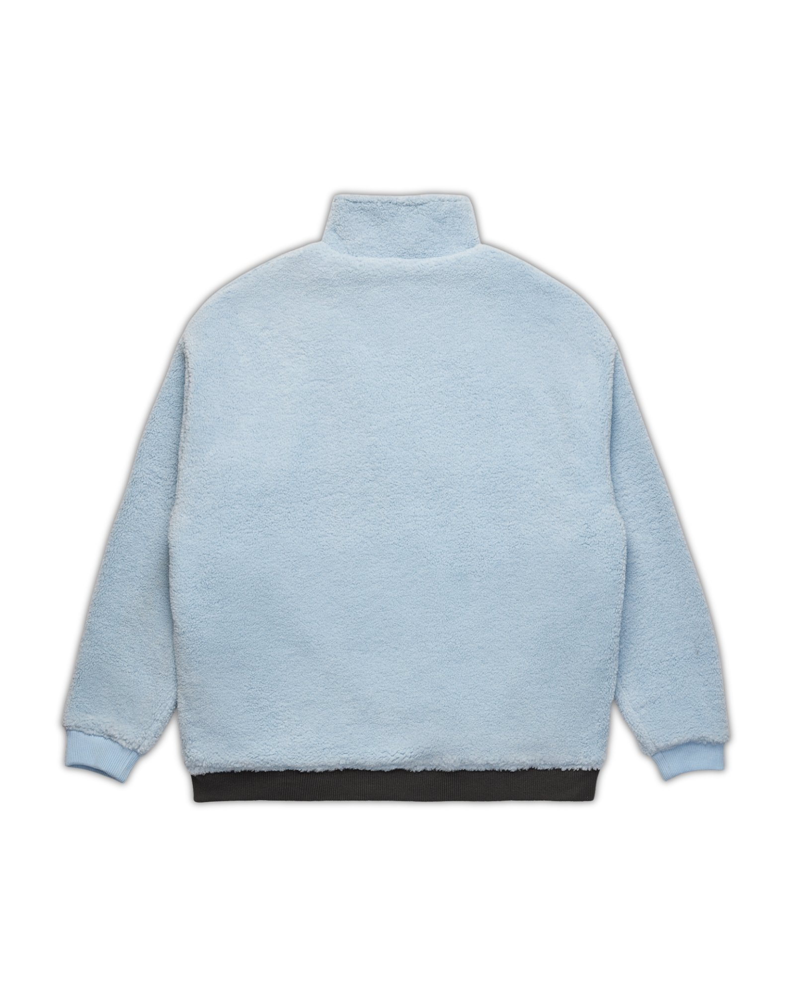 STARTER 1/4 ZIP POLAR FLEECE SWEAT - BLUE/BLACK