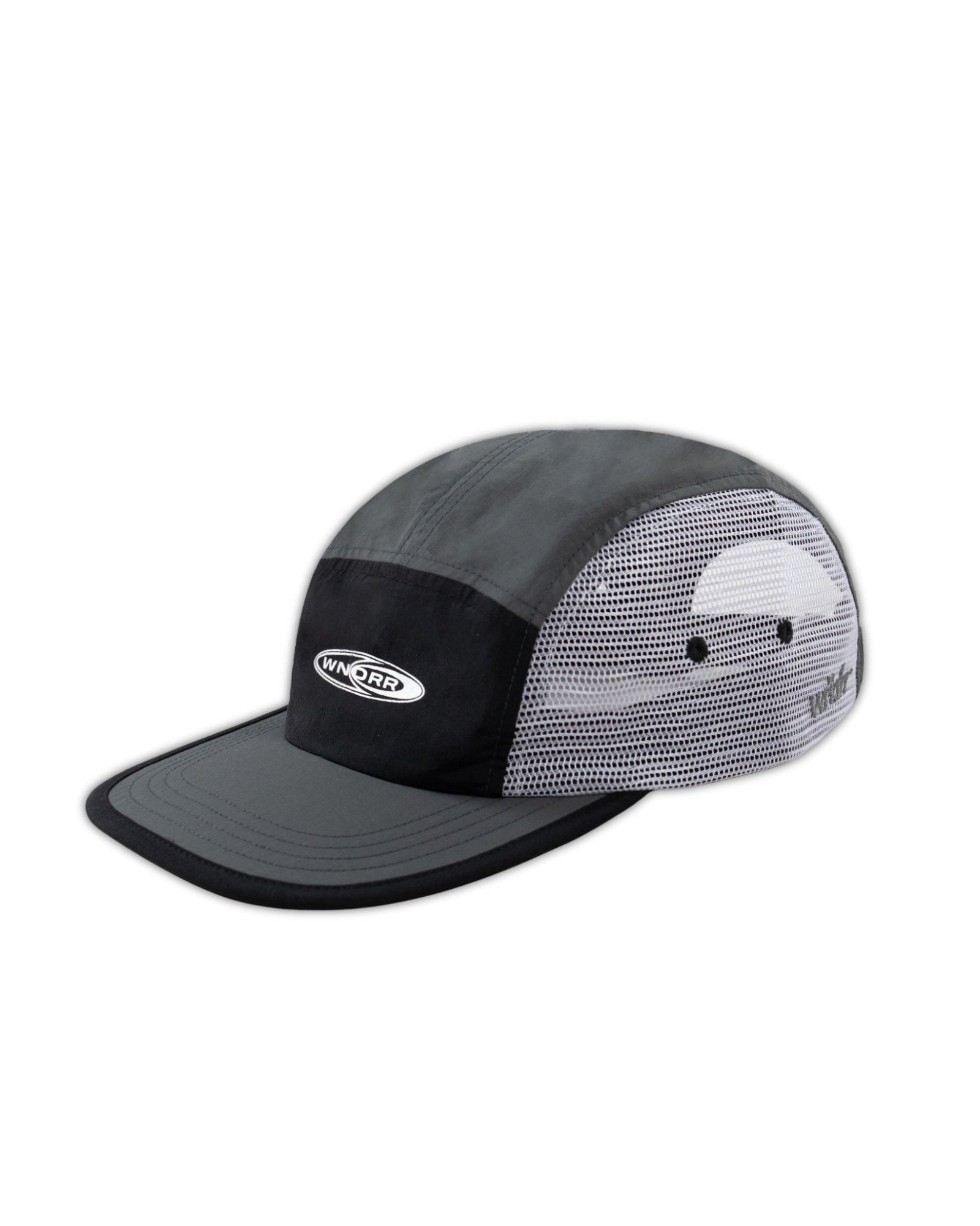 STATION 5 PANEL CAP - BLACK/GREY