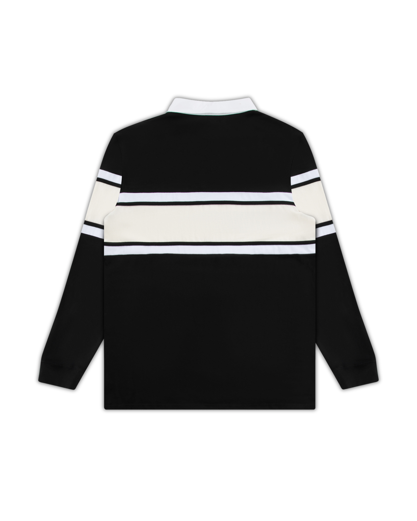 STUDIO PANEL RUGBY POLO - FADED BLACK