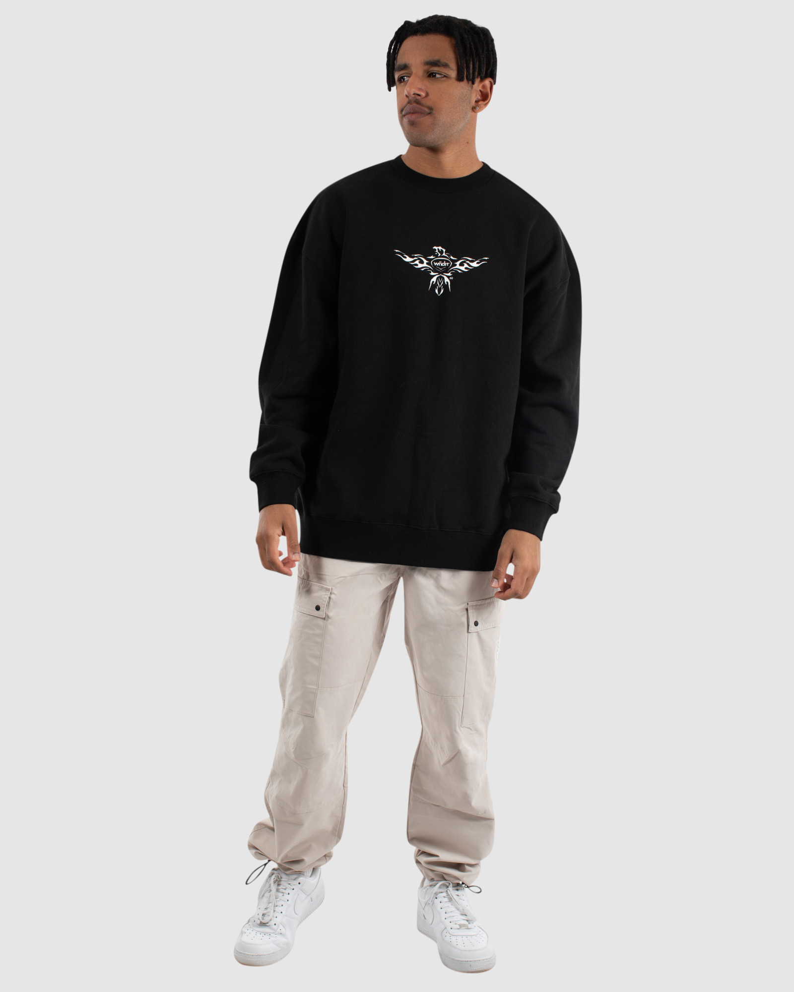ROC CREW SWEAT - BLACK