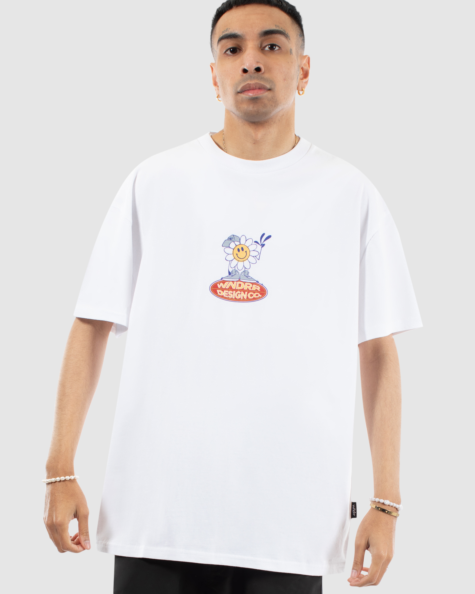 FLOWER BOY BOX FIT TEE - WHITE