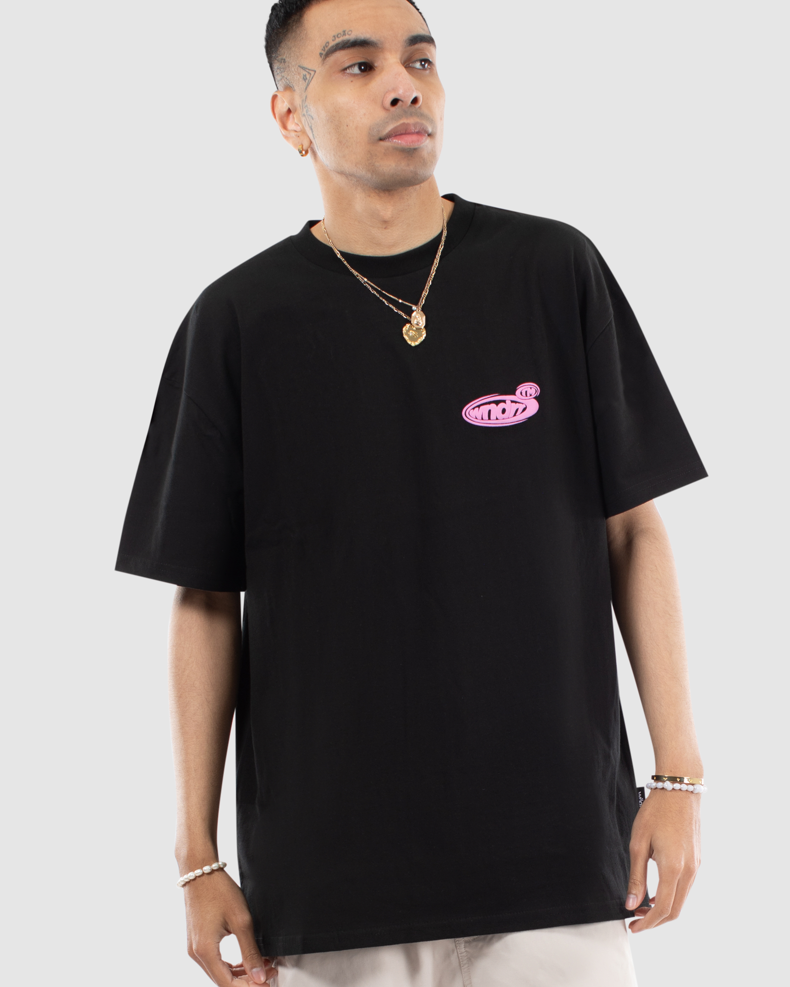 REFLEX BOX FIT TEE - BLACK