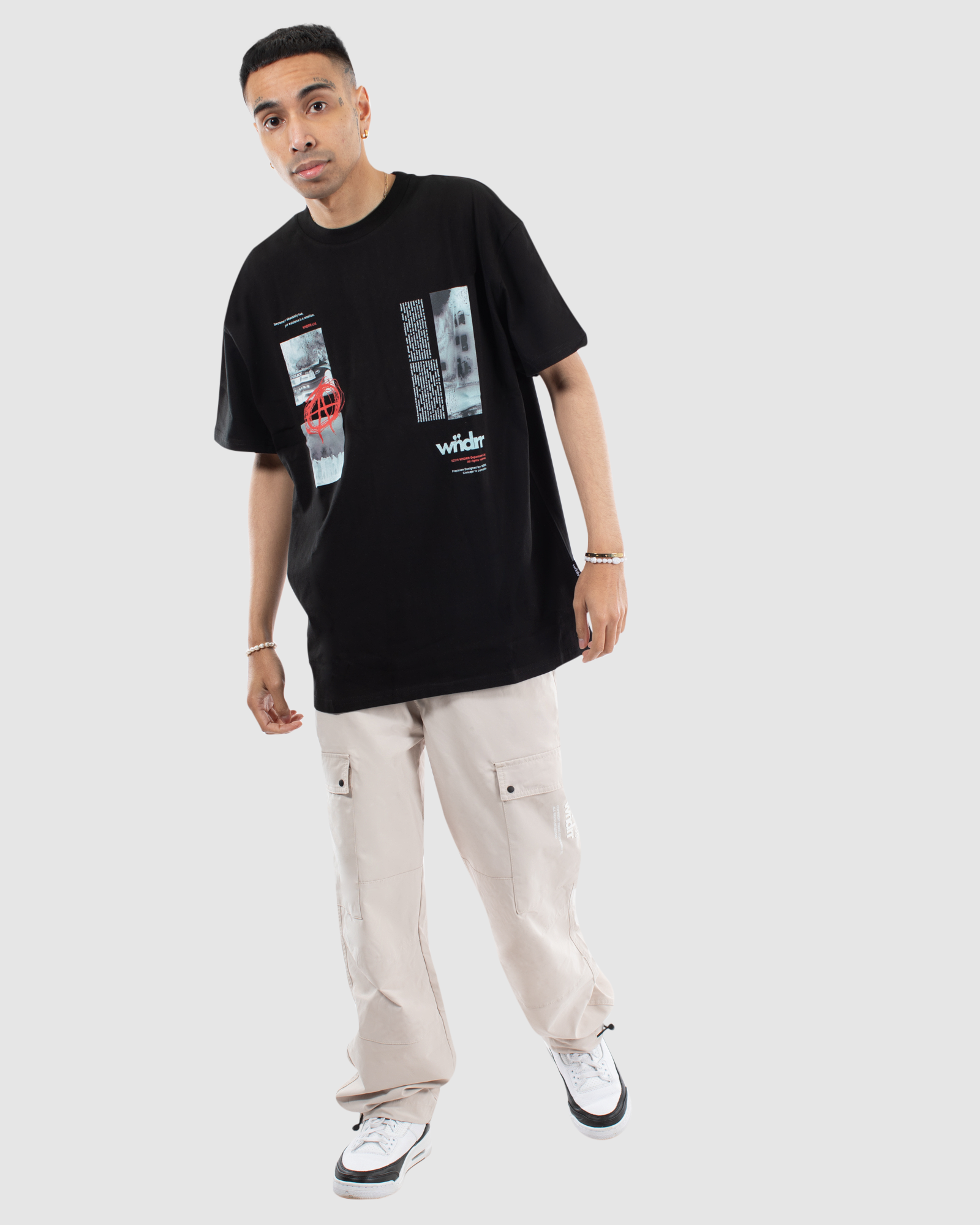 ANARCHY BOX FIT TEE - BLACK