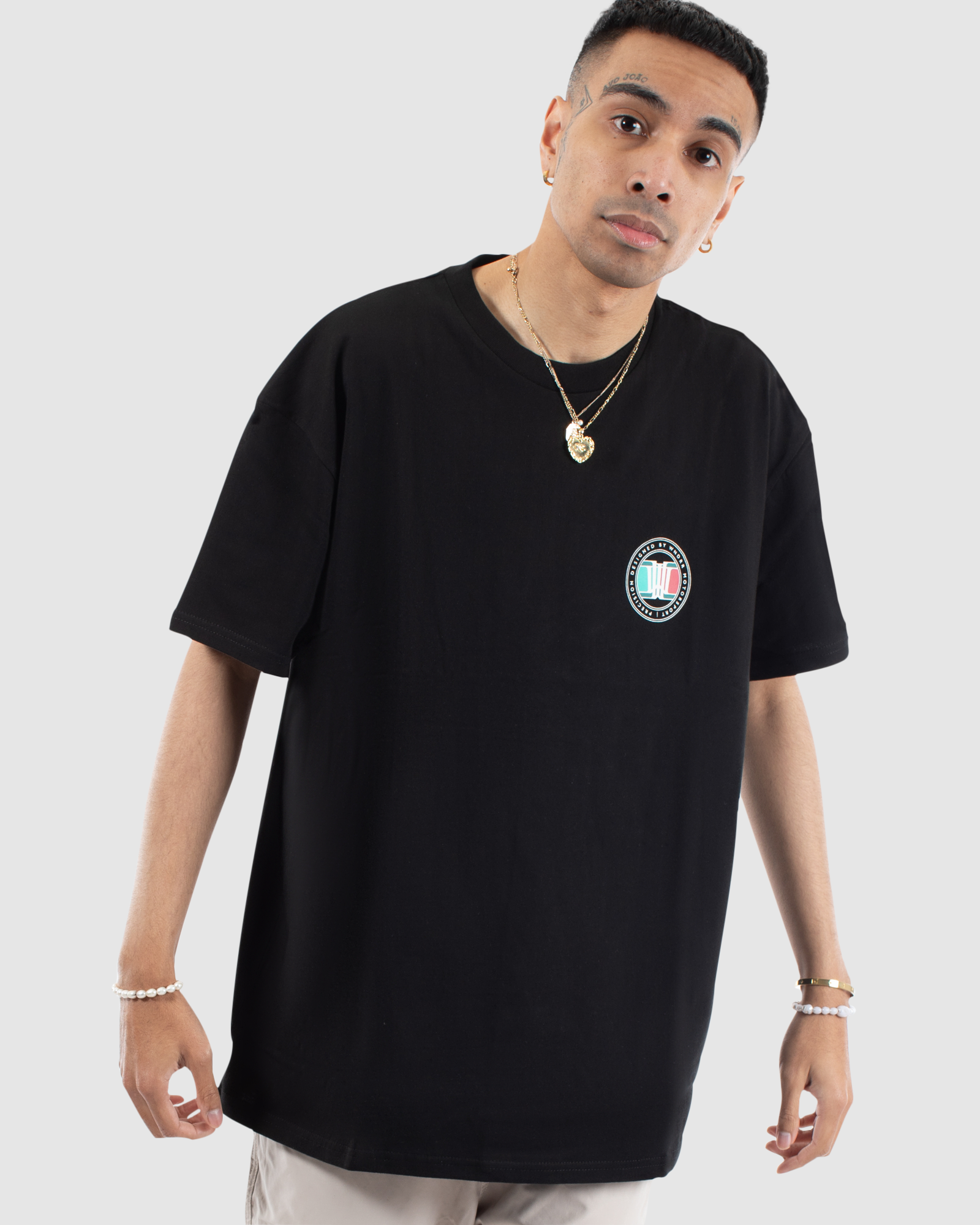 GRAN SPORT BOX FIT TEE - BLACK