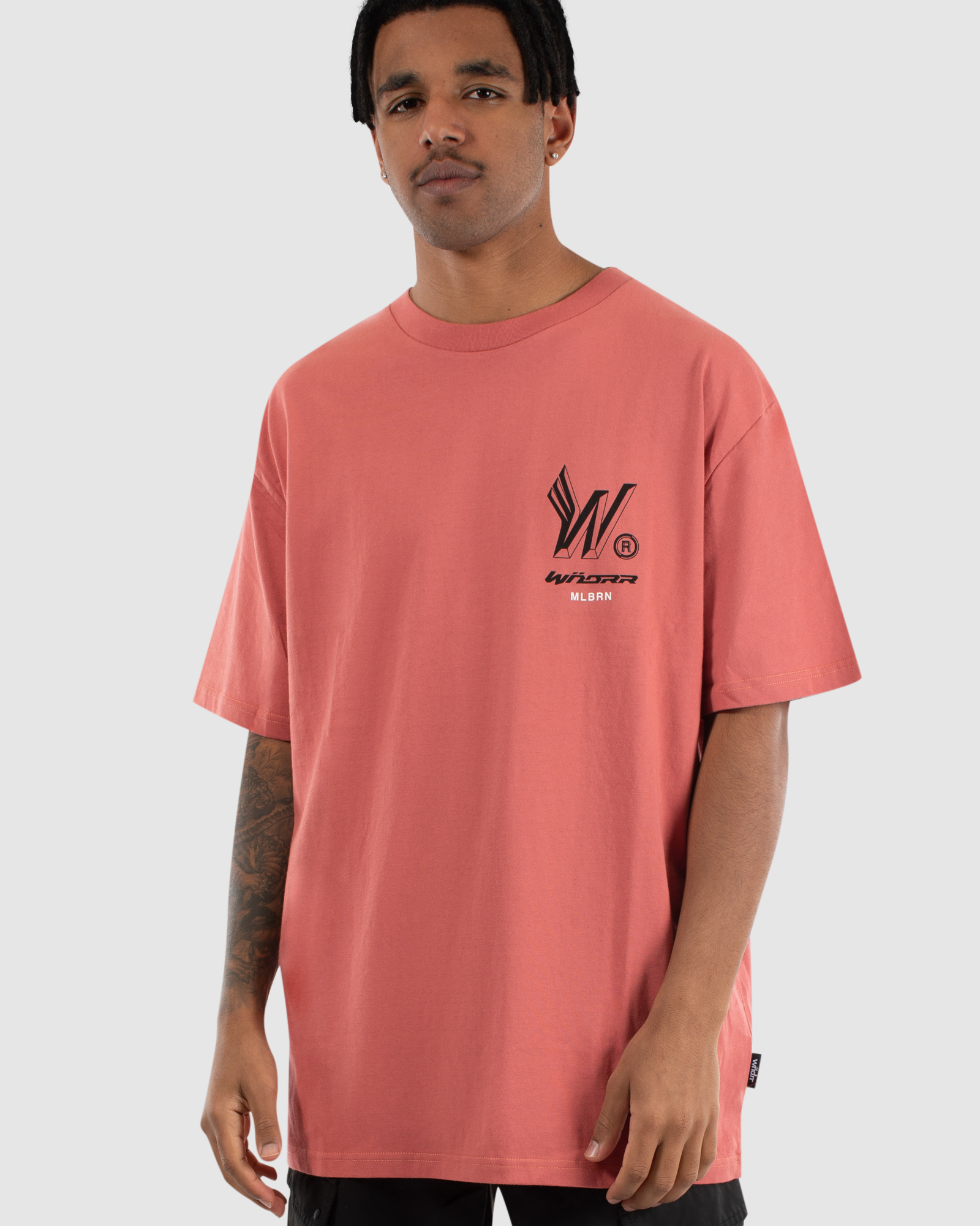 REPEAT BOX FIT TEE - MELON
