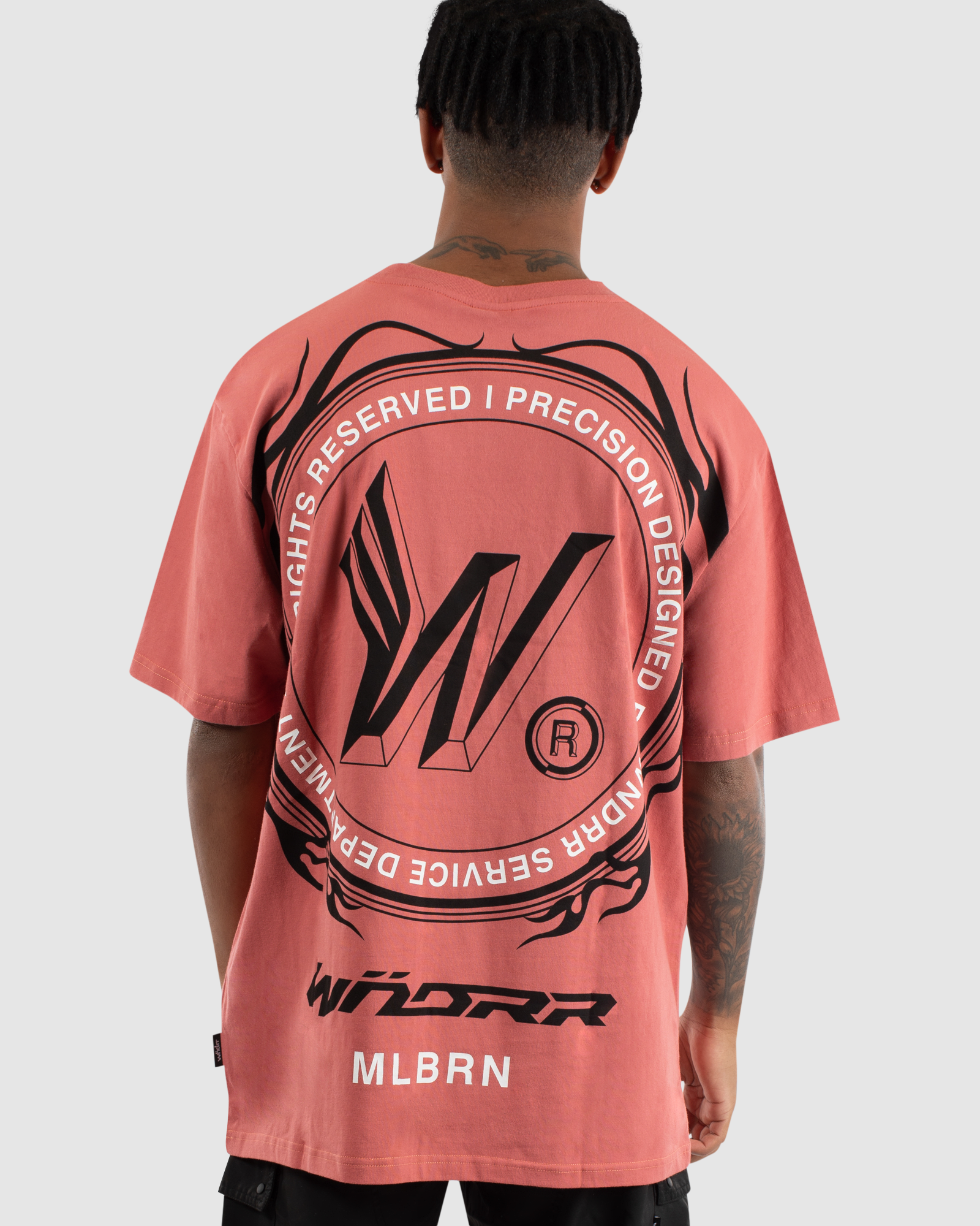 REPEAT BOX FIT TEE - MELON