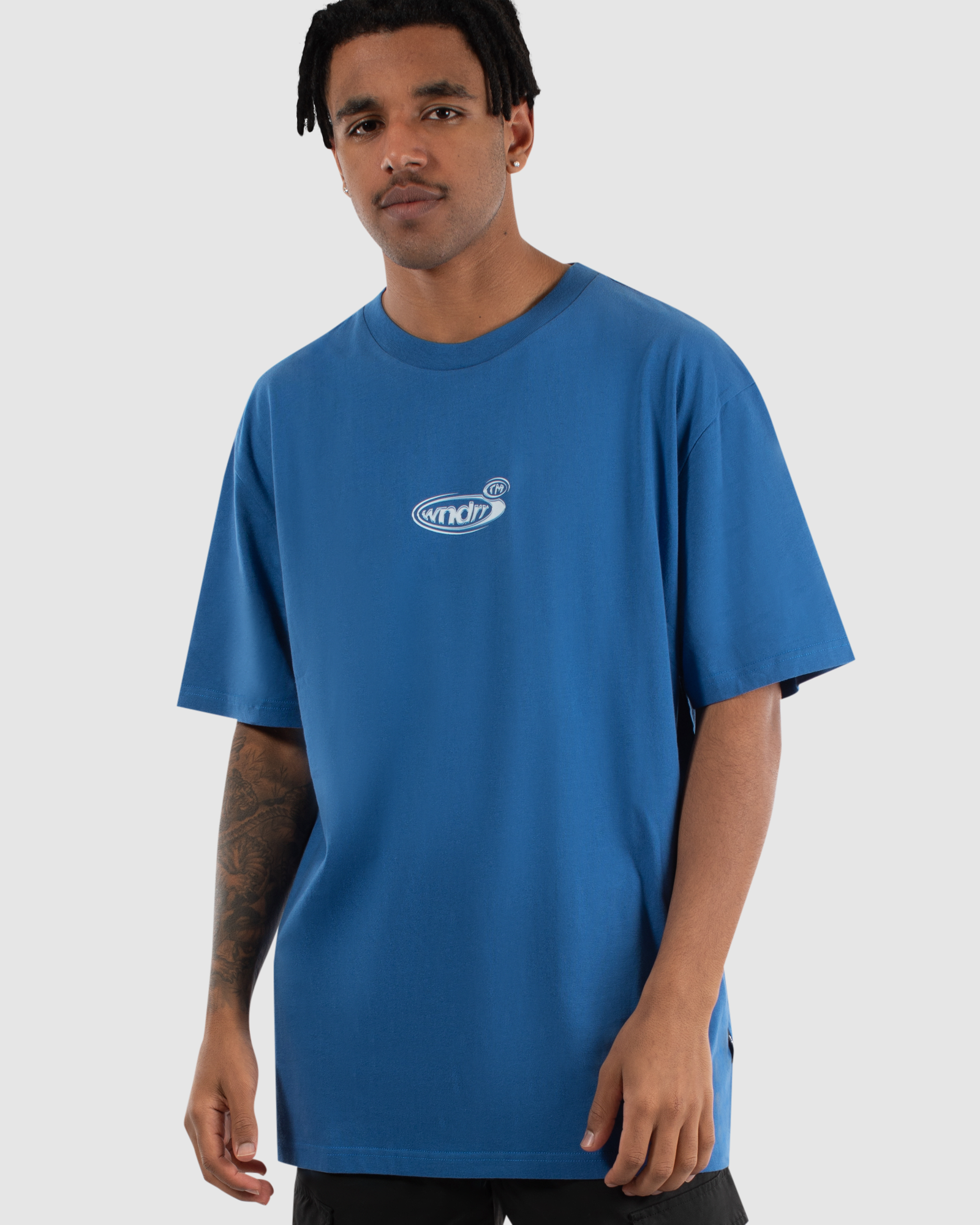REDUX BOX FIT TEE - COBALT BLUE