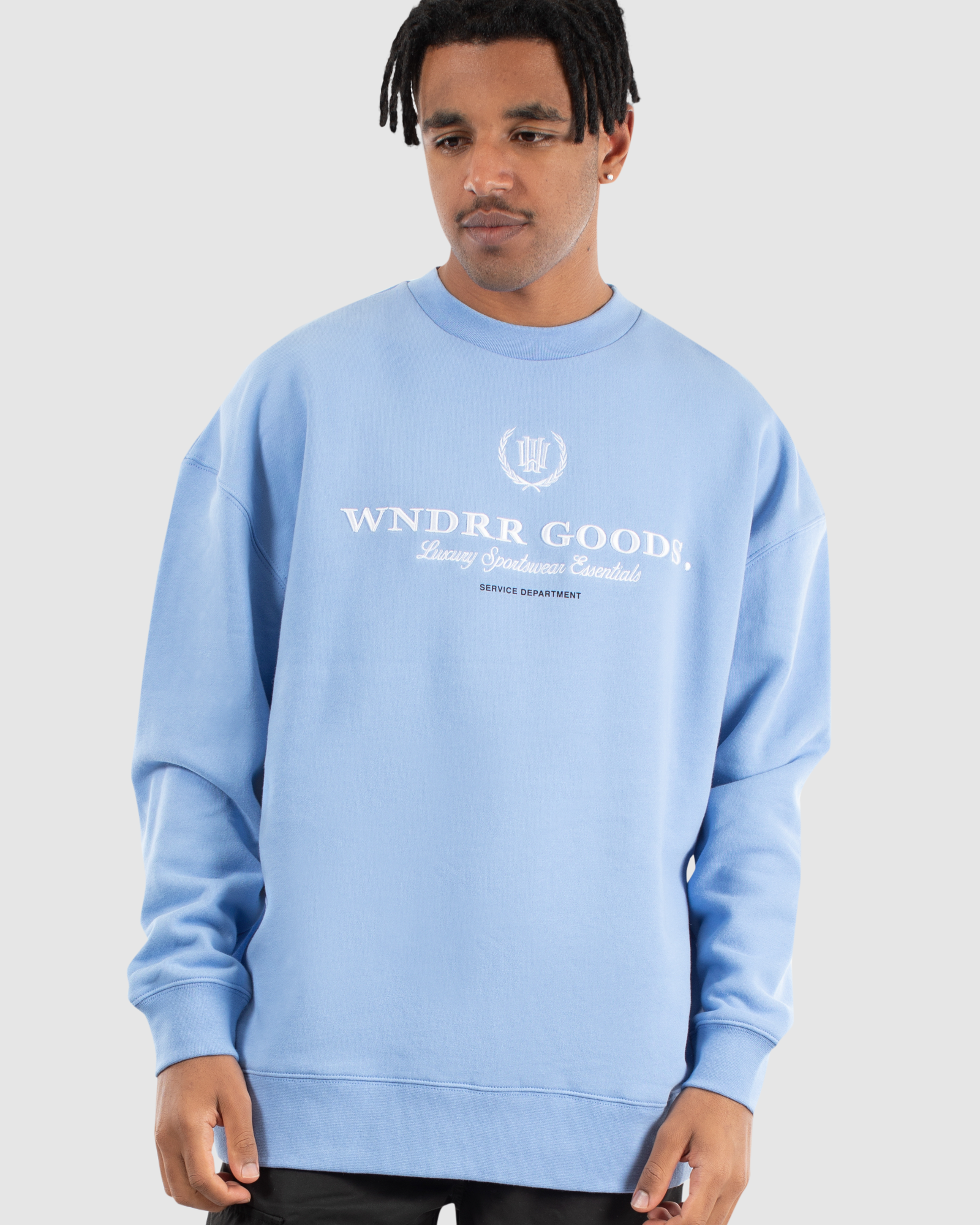 DEPARTMENT CREW SWEAT - AIR BLUE