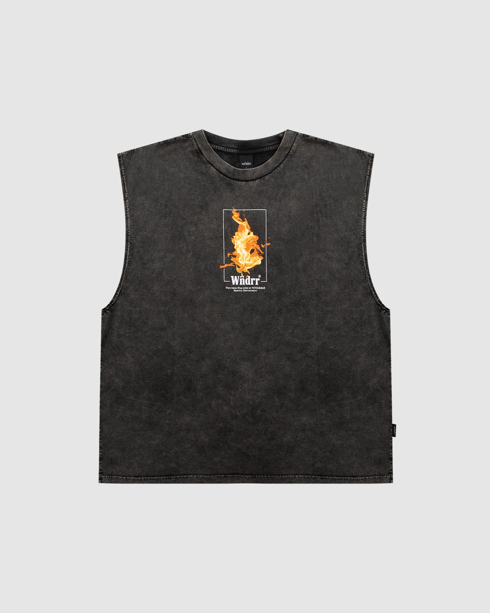 ETERNAL VINTAGE MUSCLE TOP - WASHED BLACK