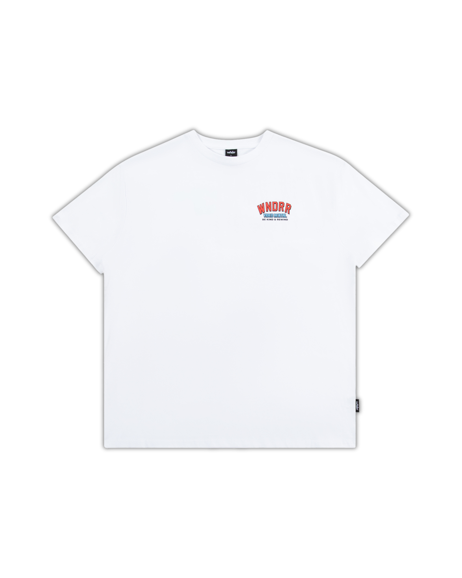 VIDEO RENTAL BOX FIT TEE - WHITE