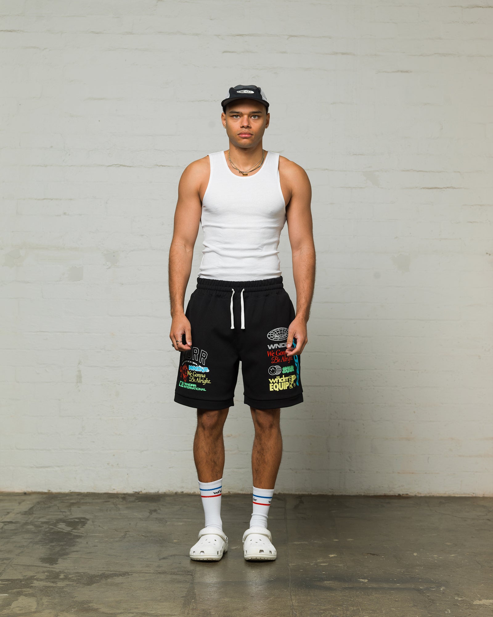 REPRESENT TECH TRACKSHORT - BLACK