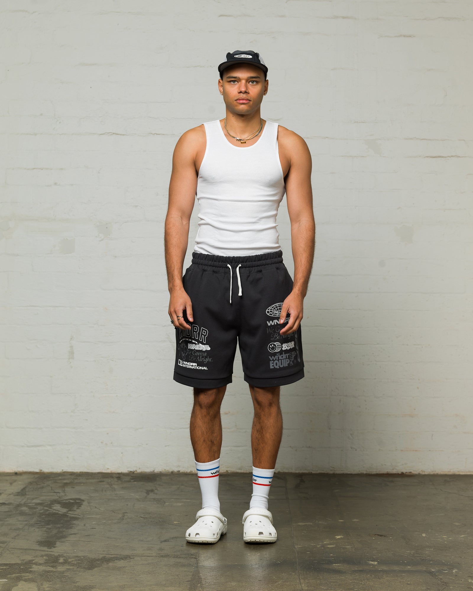 REPRESENT TECH TRACKSHORT - FADED BLACK