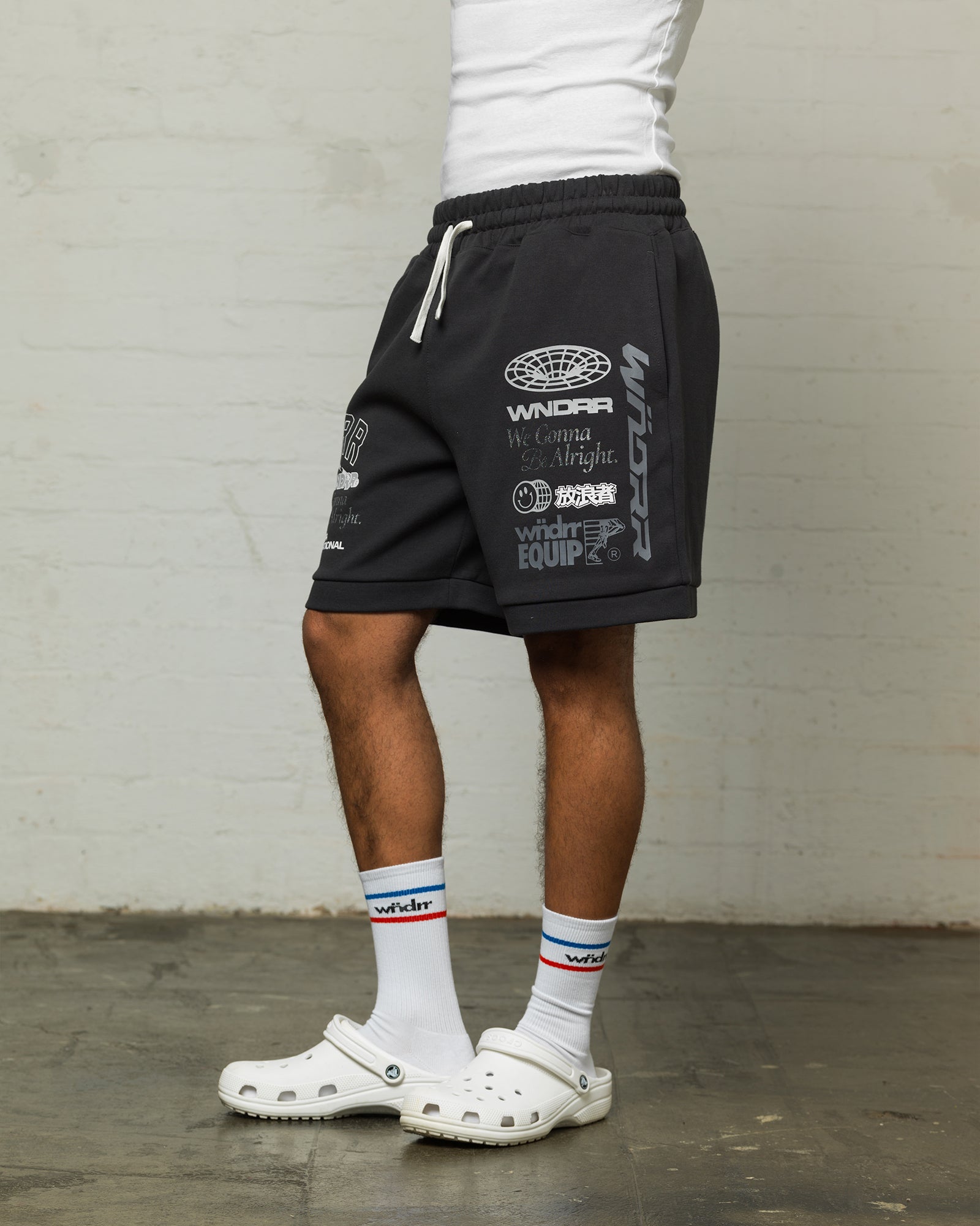 REPRESENT TECH TRACKSHORT - FADED BLACK