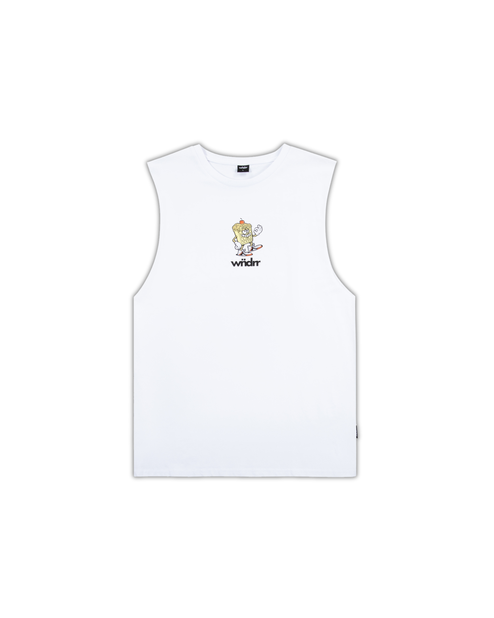 WAFFLE HOUSE MUSCLE TOP - WHITE