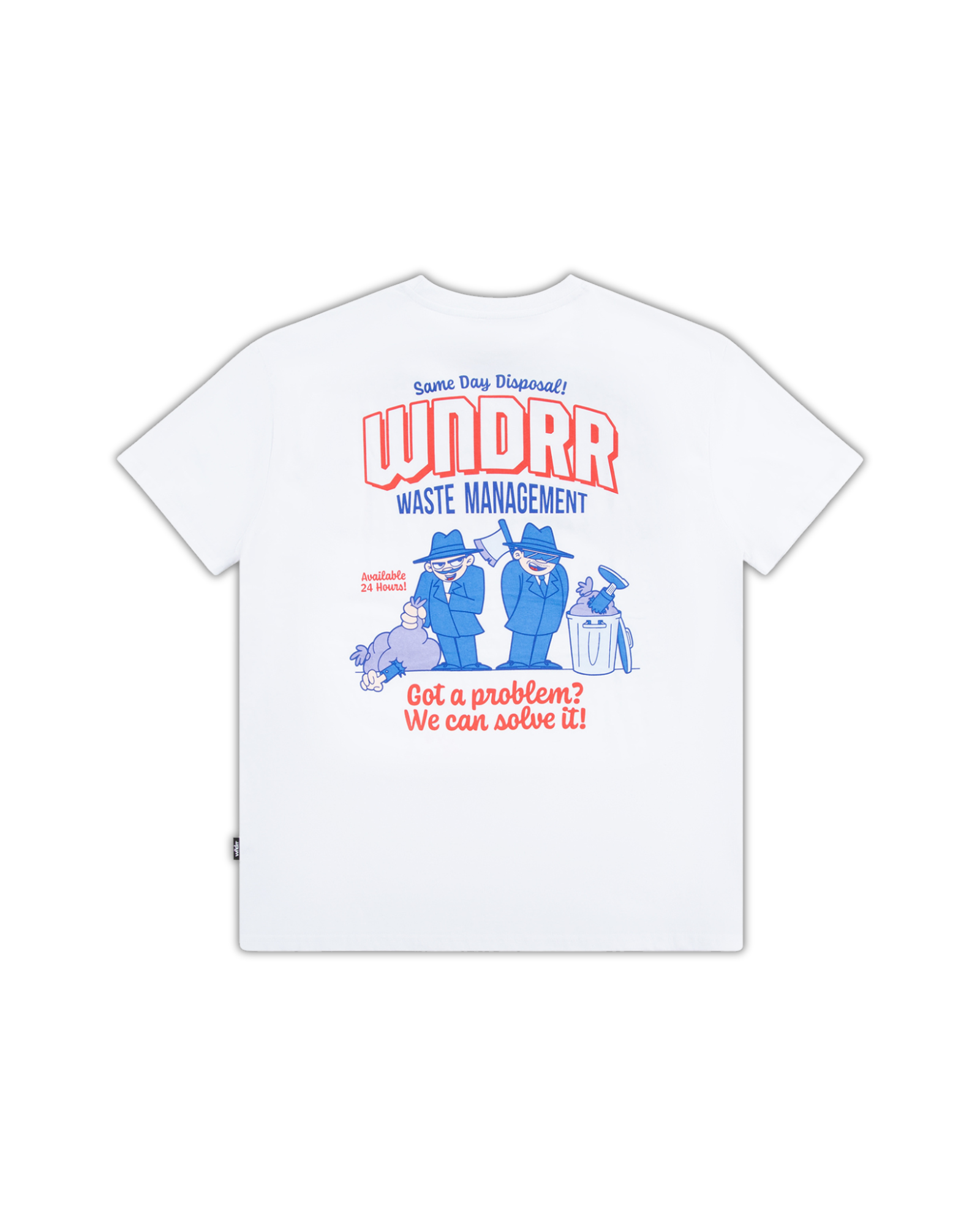 WASTE MANAGEMENT BOX FIT TEE - WHITE