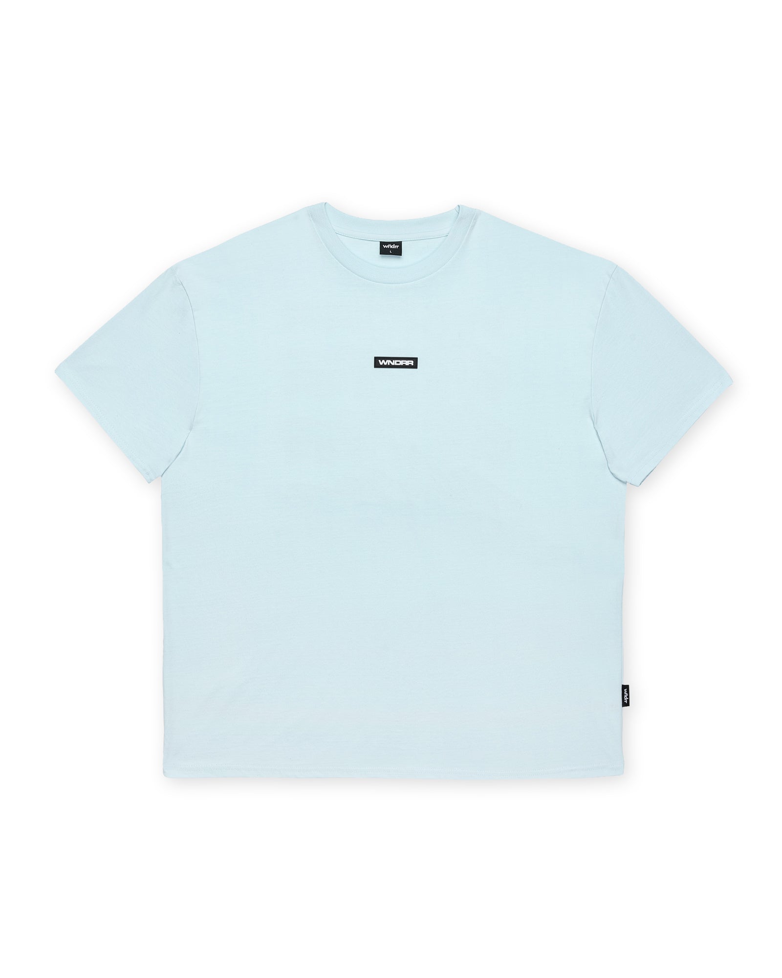 HEXED BOX FIT TEE - BABY BLUE