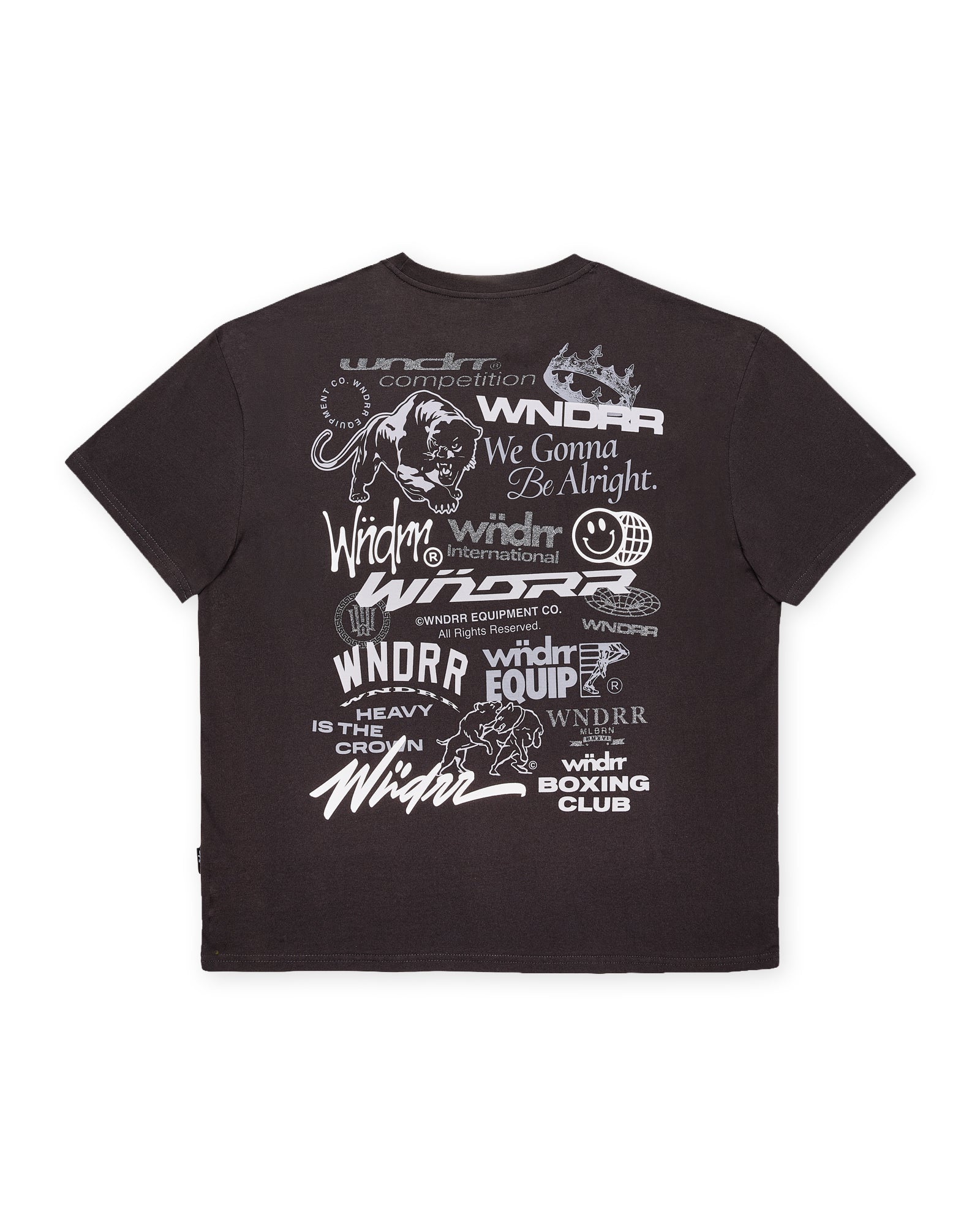 SYNDICATE BOX FIT TEE - FADED BLACK