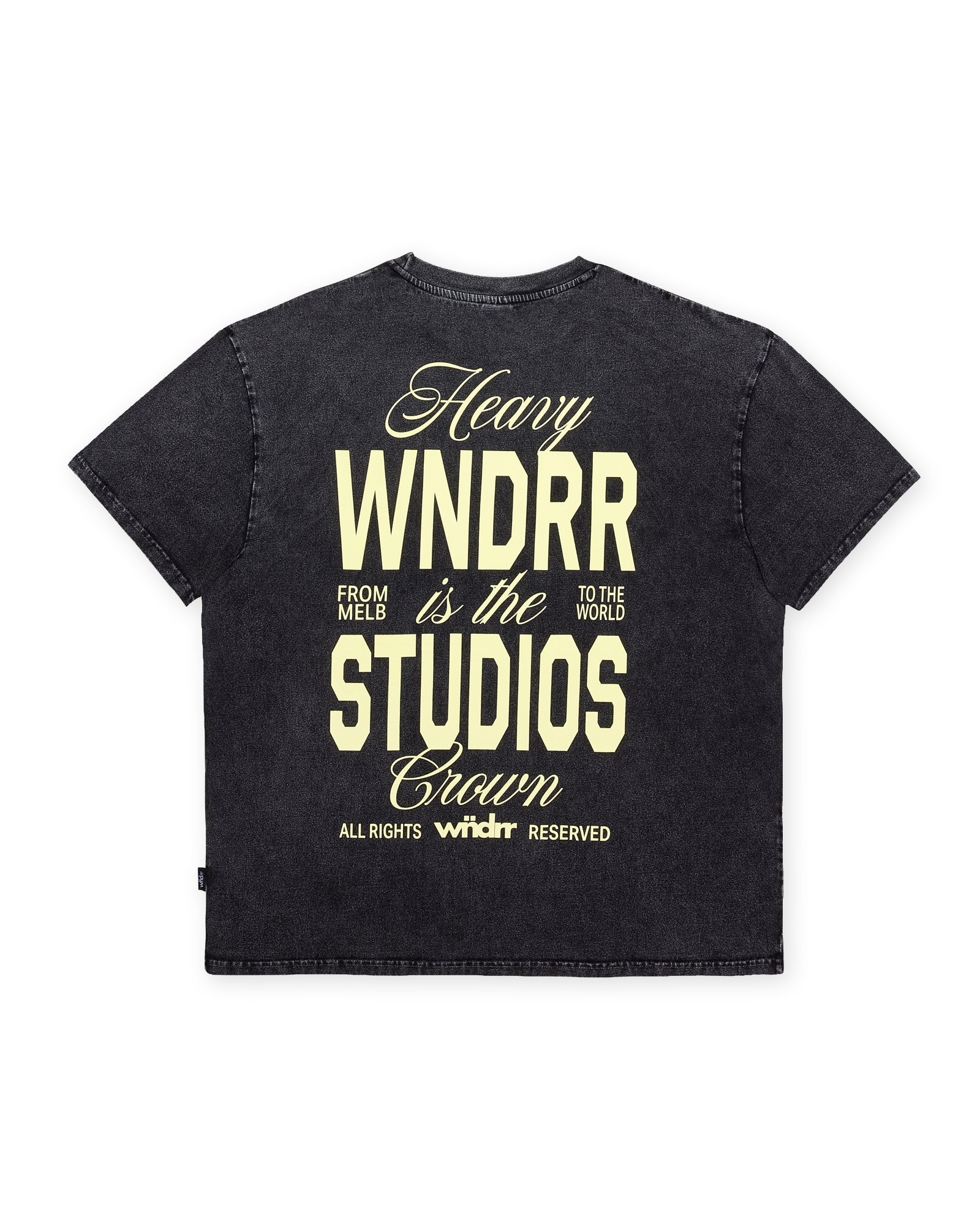 HIGHBORN BOX FIT TEE - WASHED BLACK