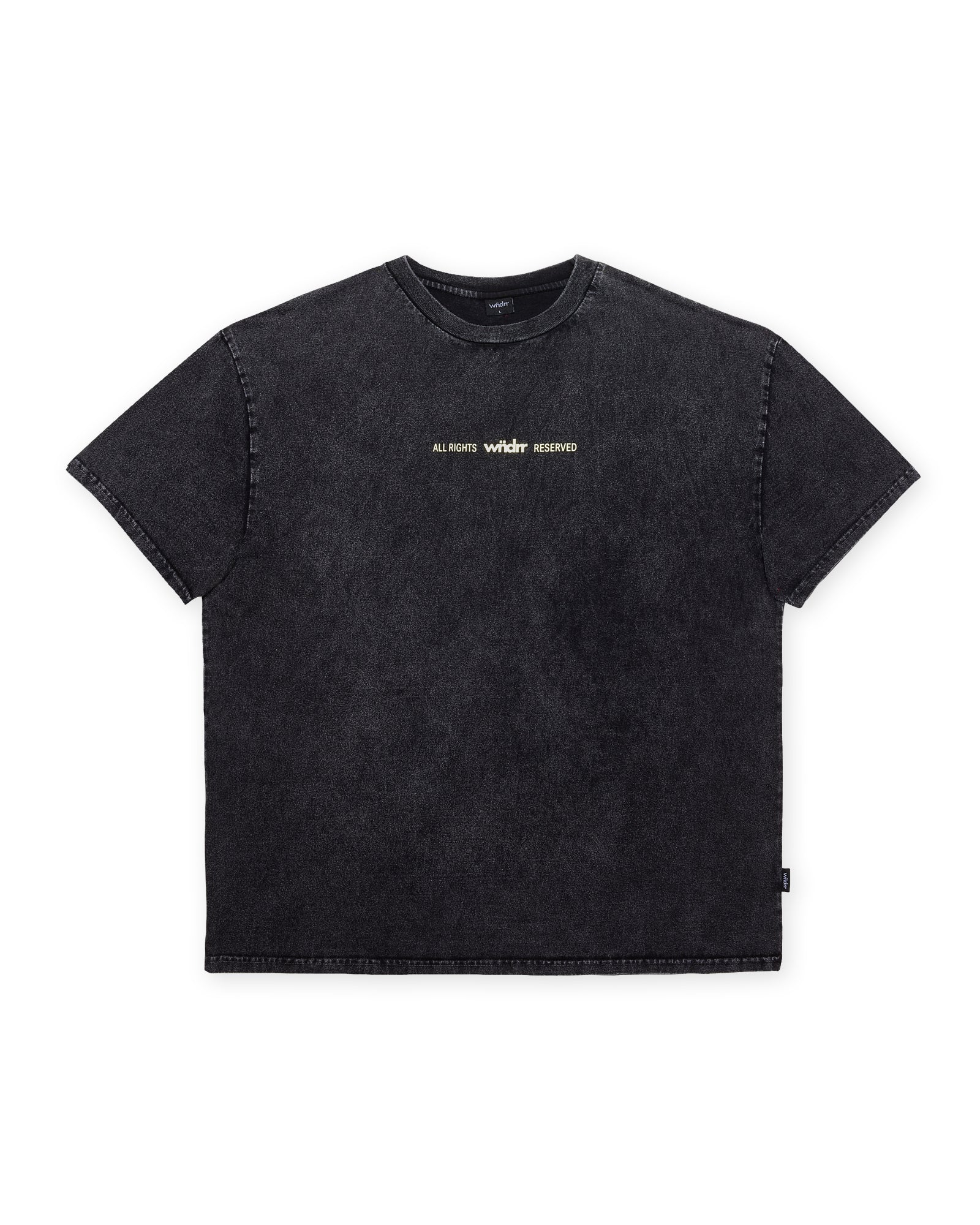 HIGHBORN BOX FIT TEE - WASHED BLACK