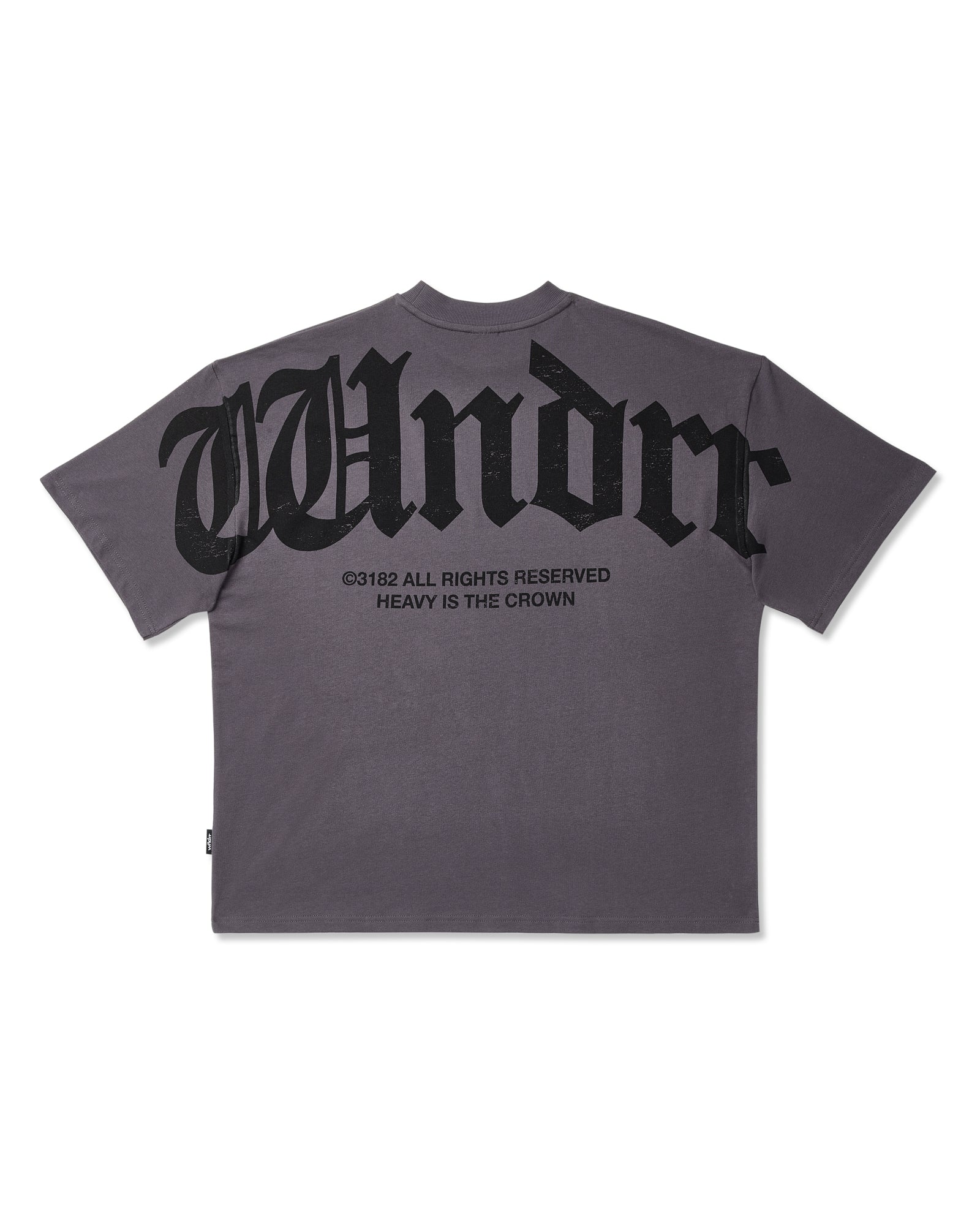REVIVAL HEAVY WEIGHT TEE - CHARCOAL