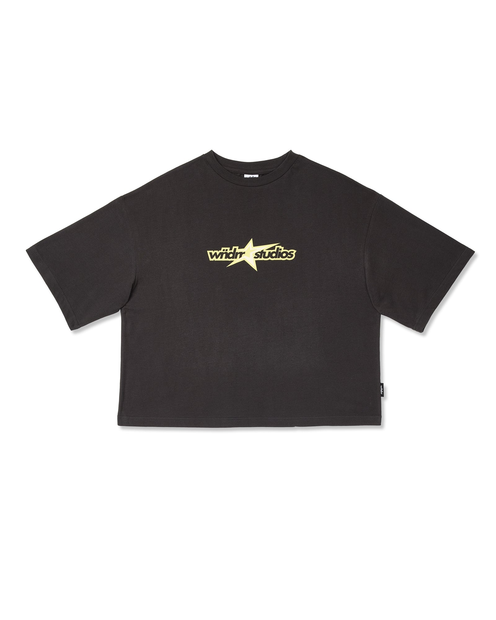 STXR CROPPED FIT TEE - FADED BLACK