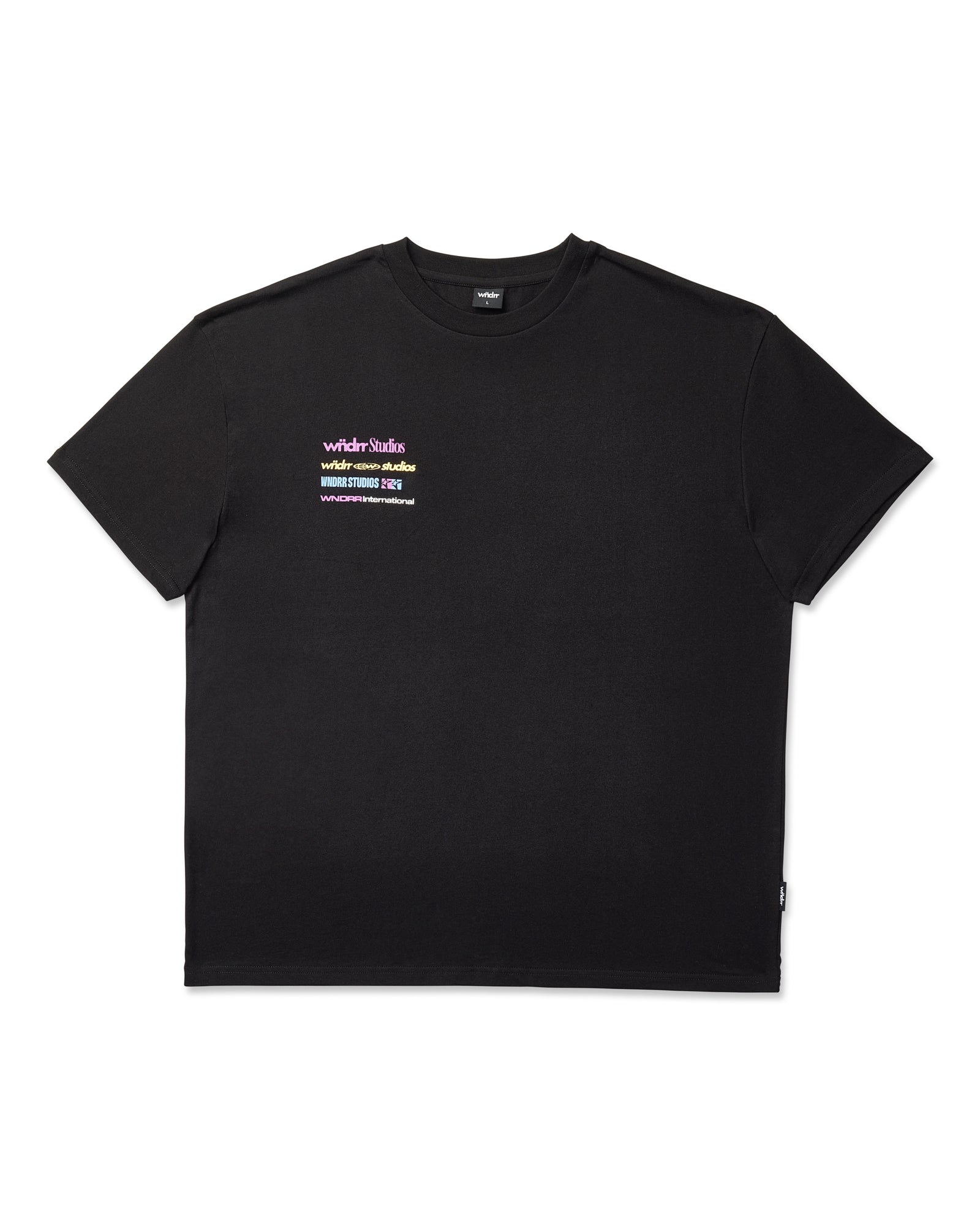 SPONSORED BOX FIT TEE - BLACK