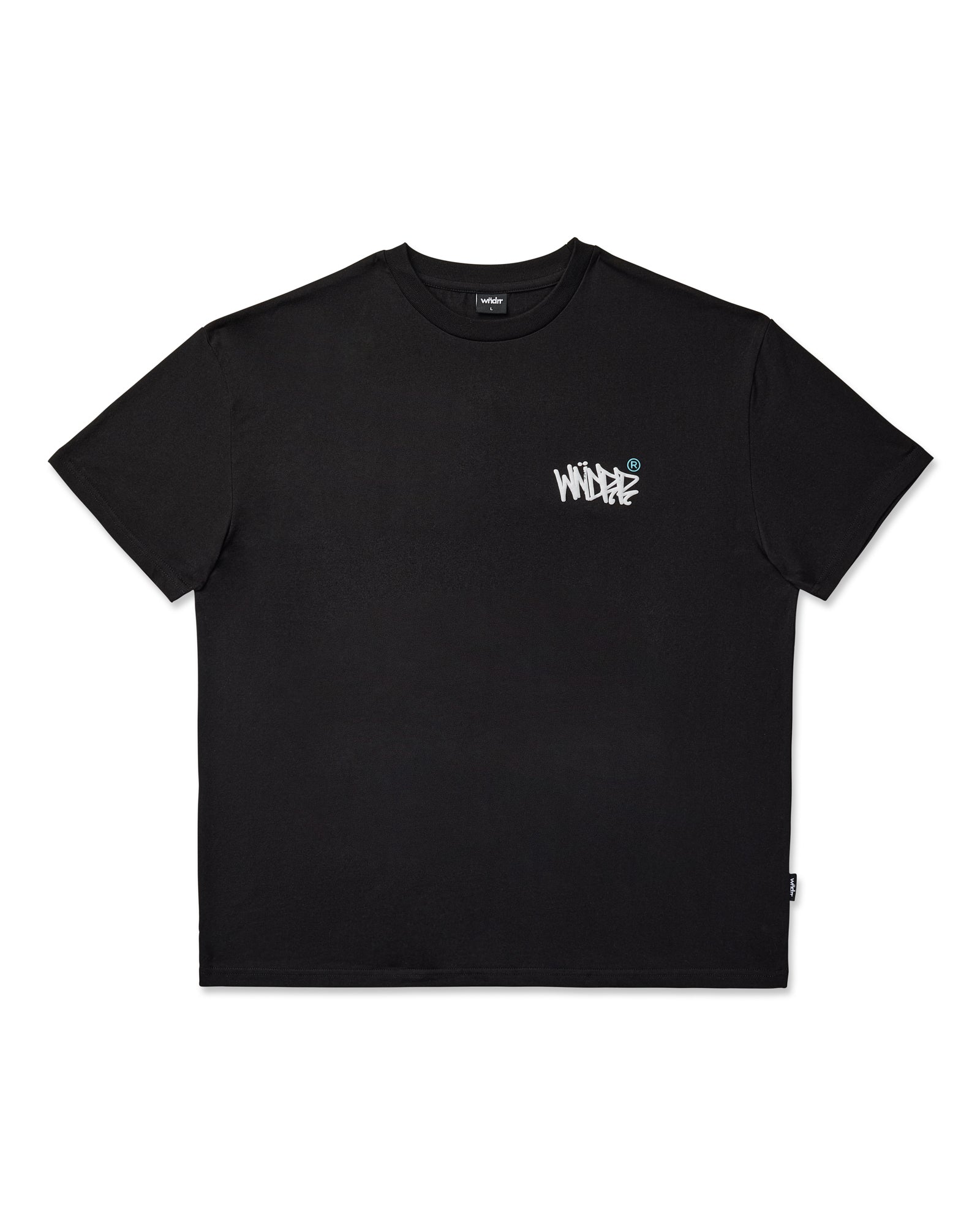 TAGGED BOX FIT TEE - BLACK