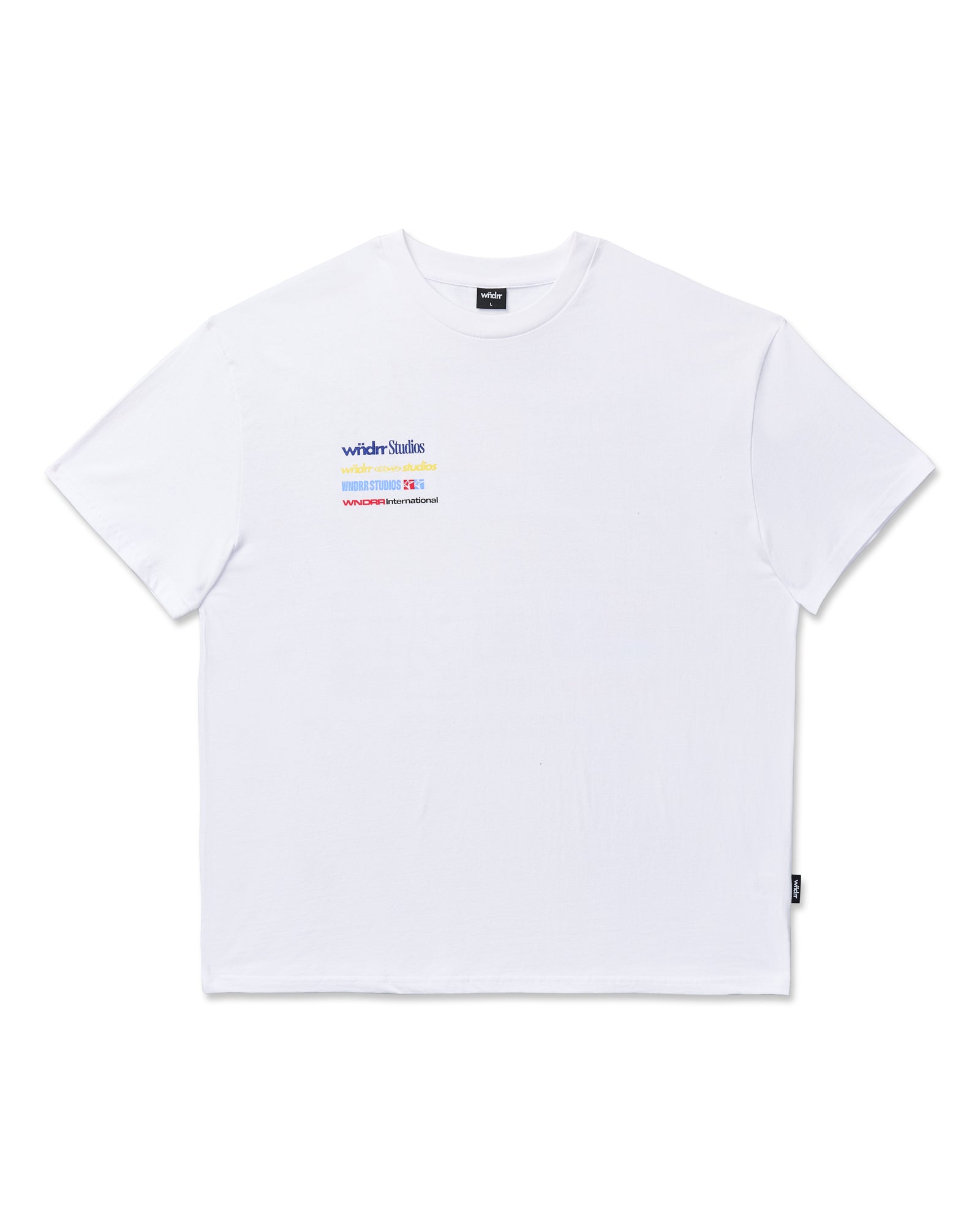 SPONSORED BOX FIT TEE - WHITE