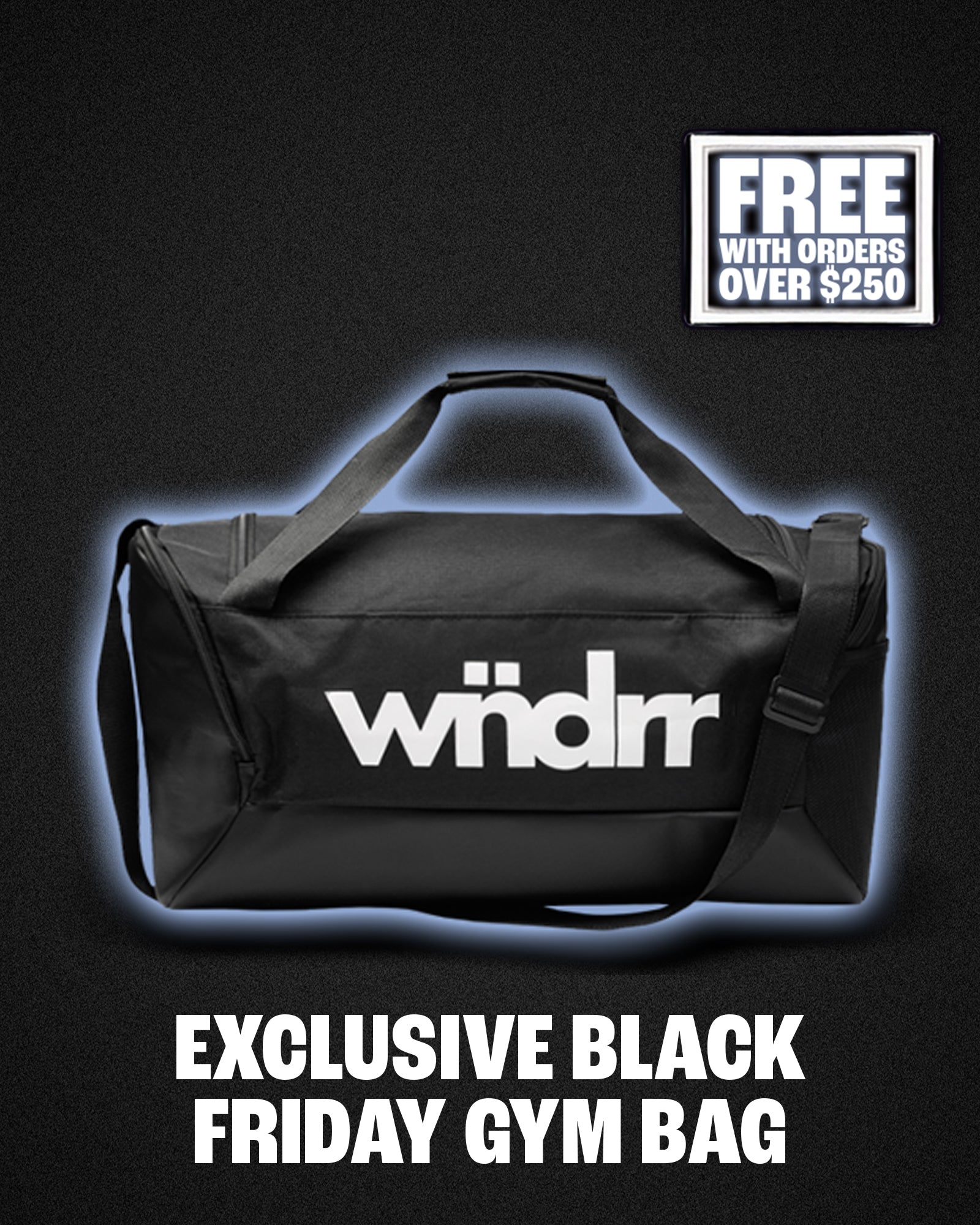 ACCENT GYM BAG - BLACK