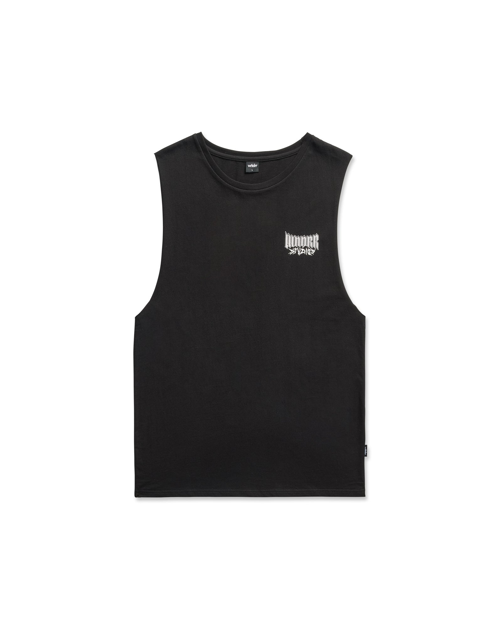 BLEACH MUSCLE TOP - BLACK