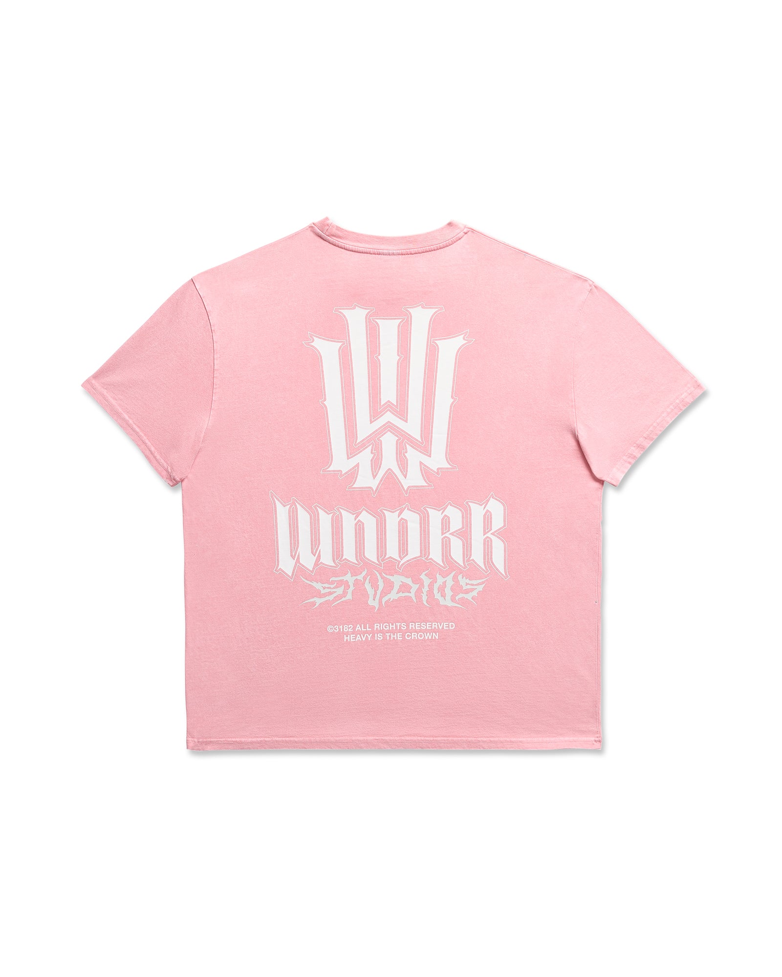 BLEACH BOX FIT TEE - WASHED PINK
