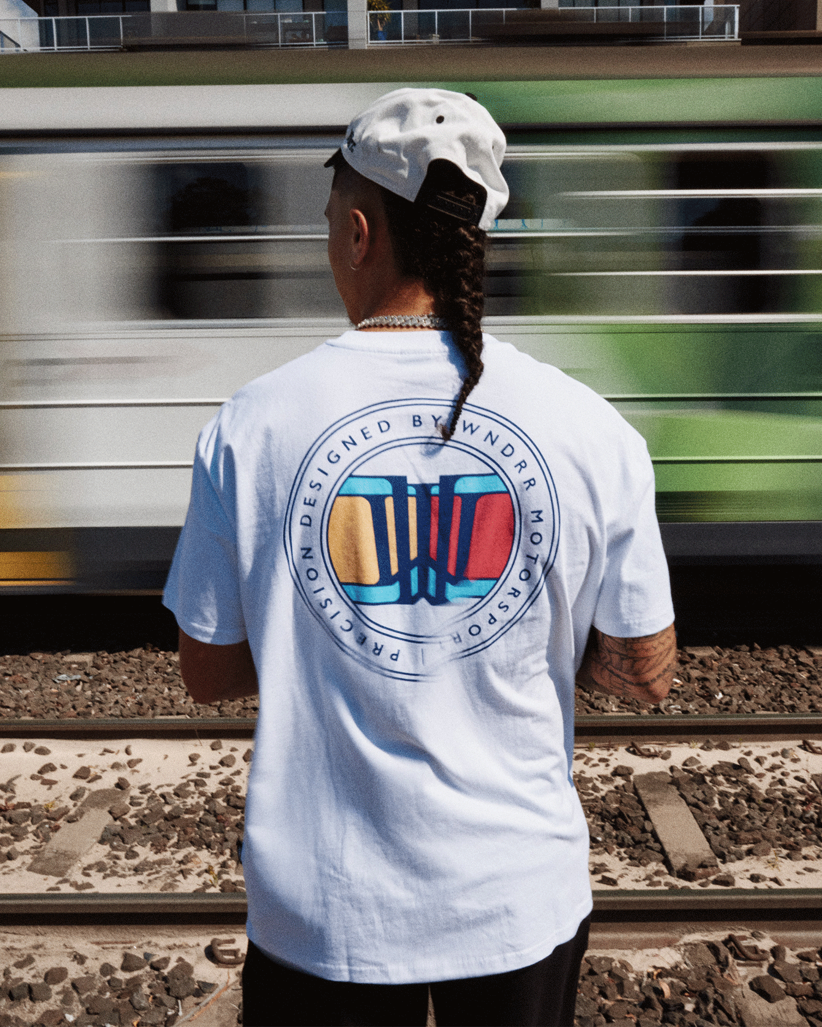 GRAN SPORT BOX FIT TEE - WHITE