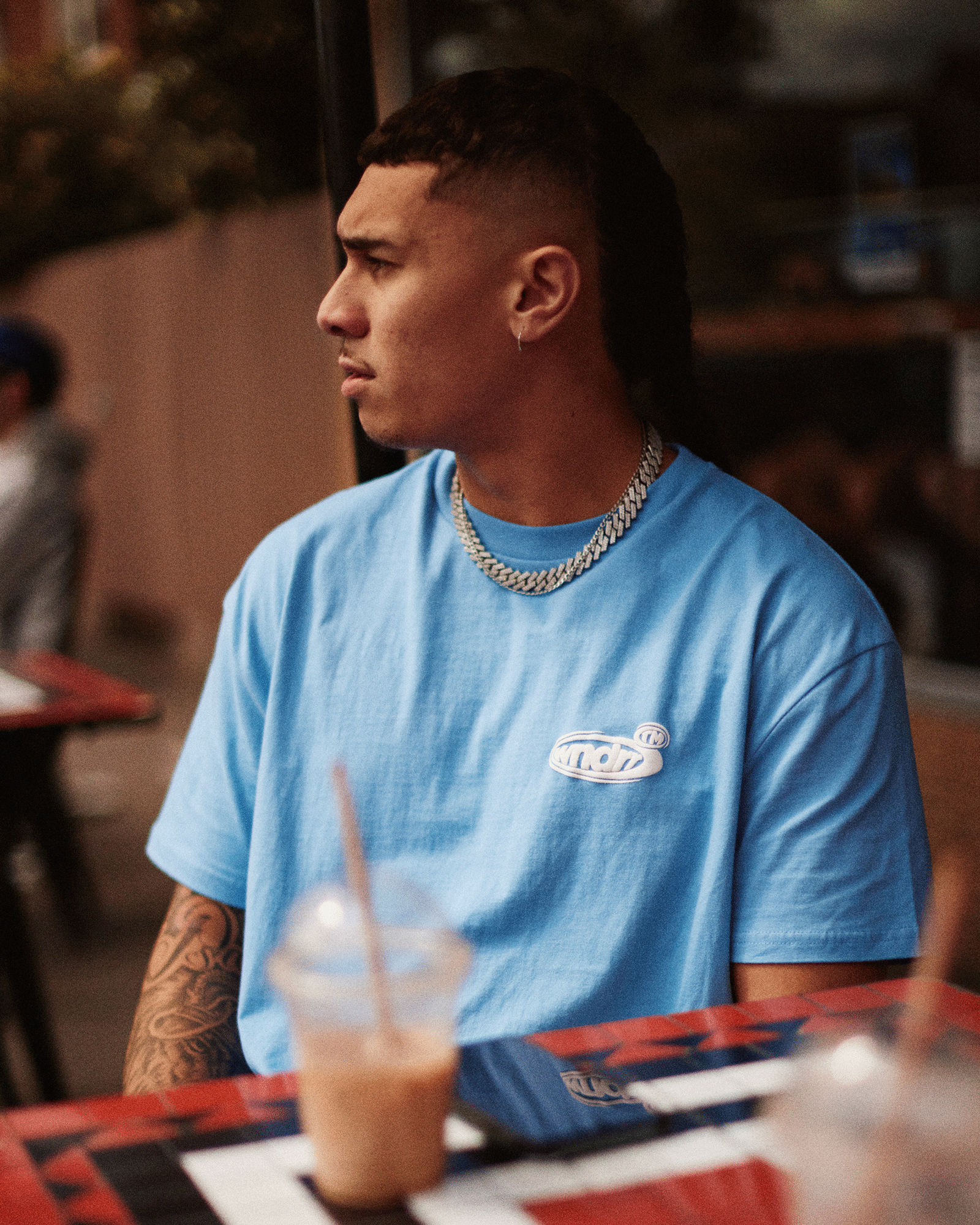 REFLEX BOX FIT TEE - AIR BLUE