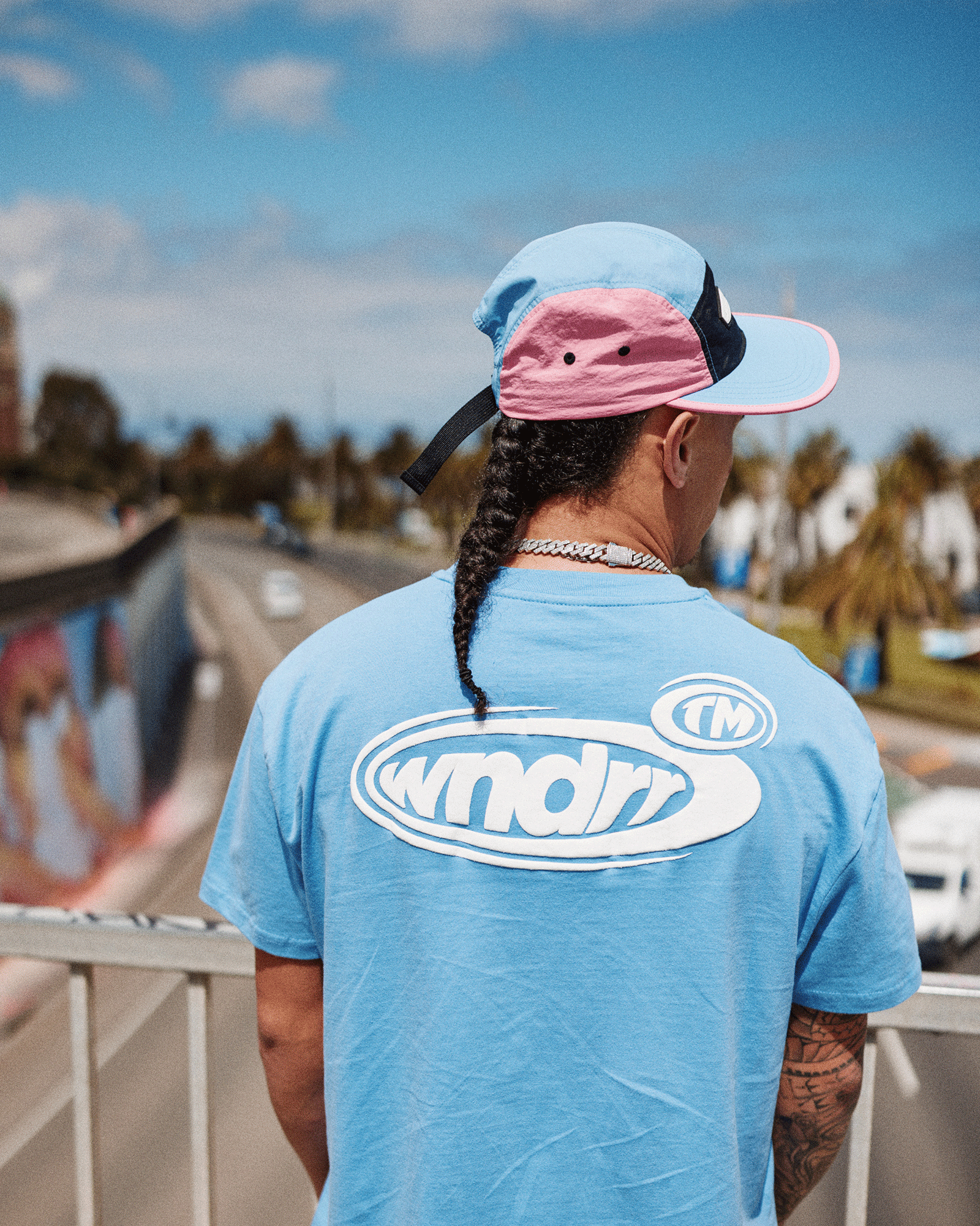 REFLEX BOX FIT TEE - AIR BLUE