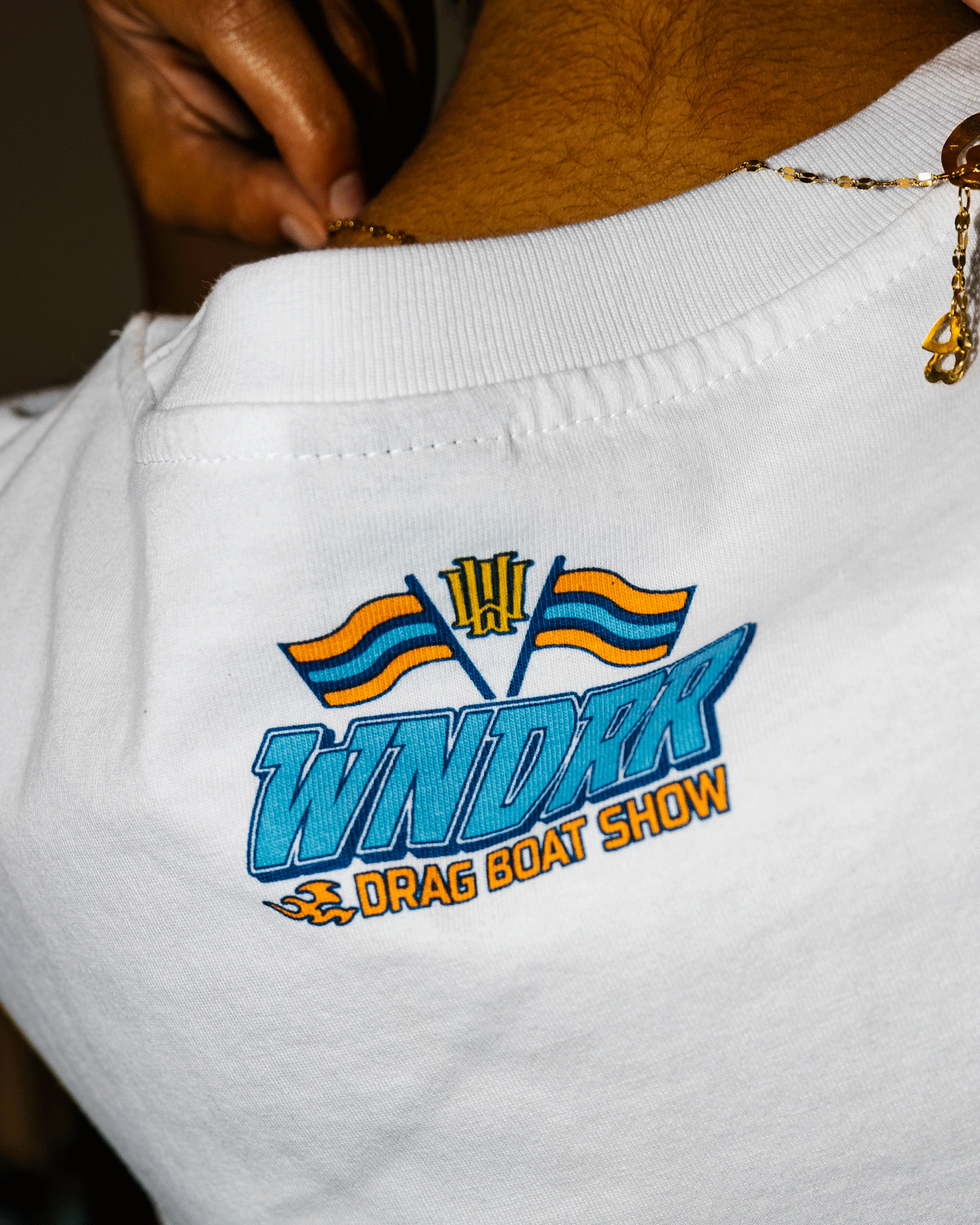 RIVER HOONS BOX FIT TEE - WHITE