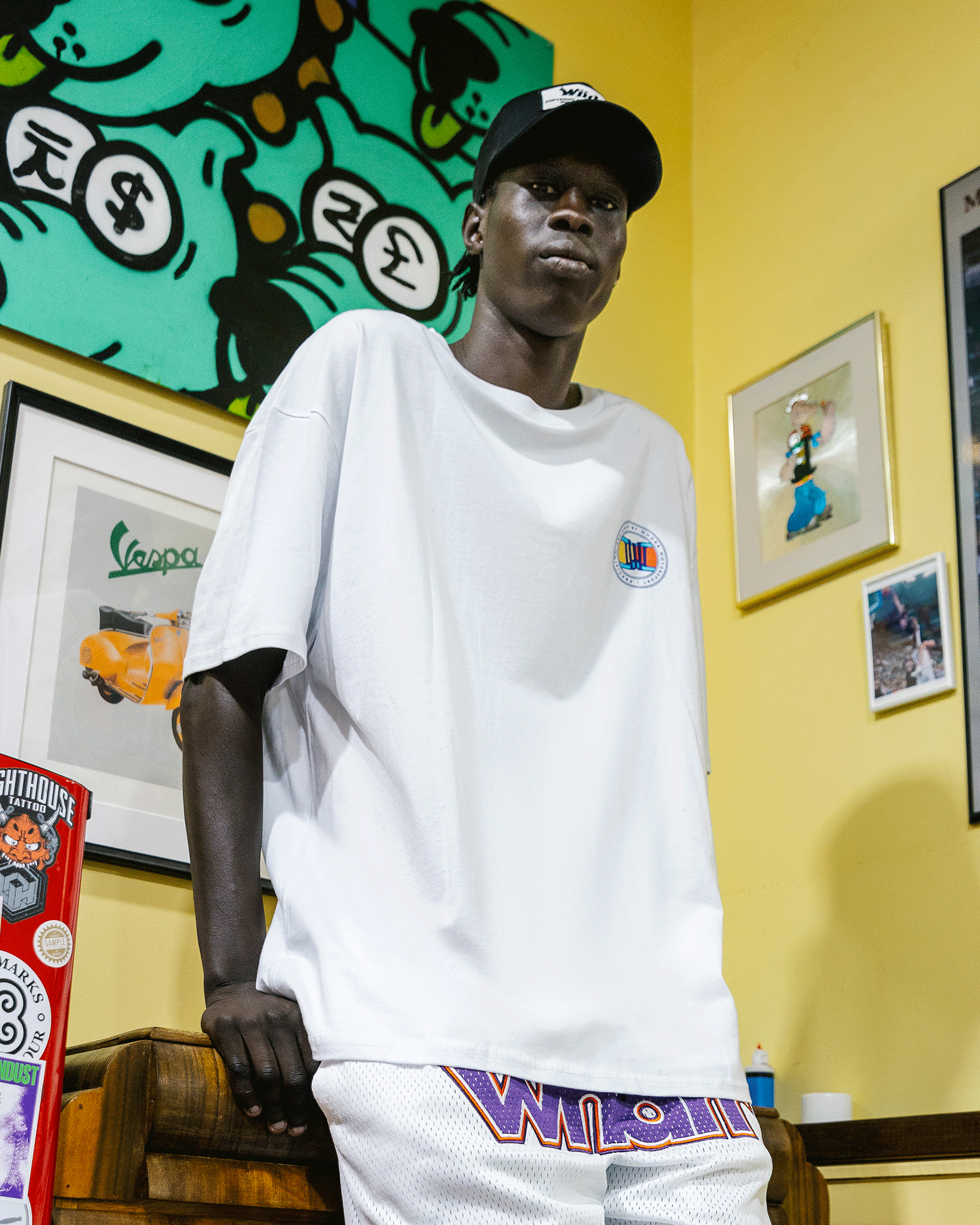 GRAN SPORT BOX FIT TEE - WHITE