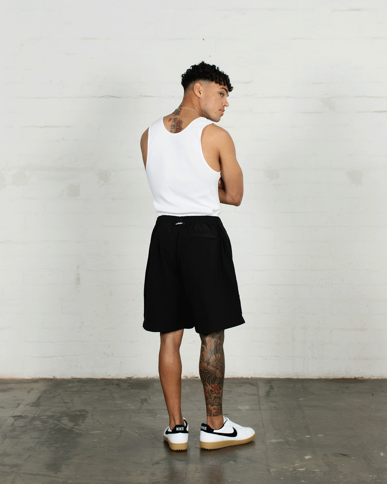 ACCENT SWIM SHORT - BLACK