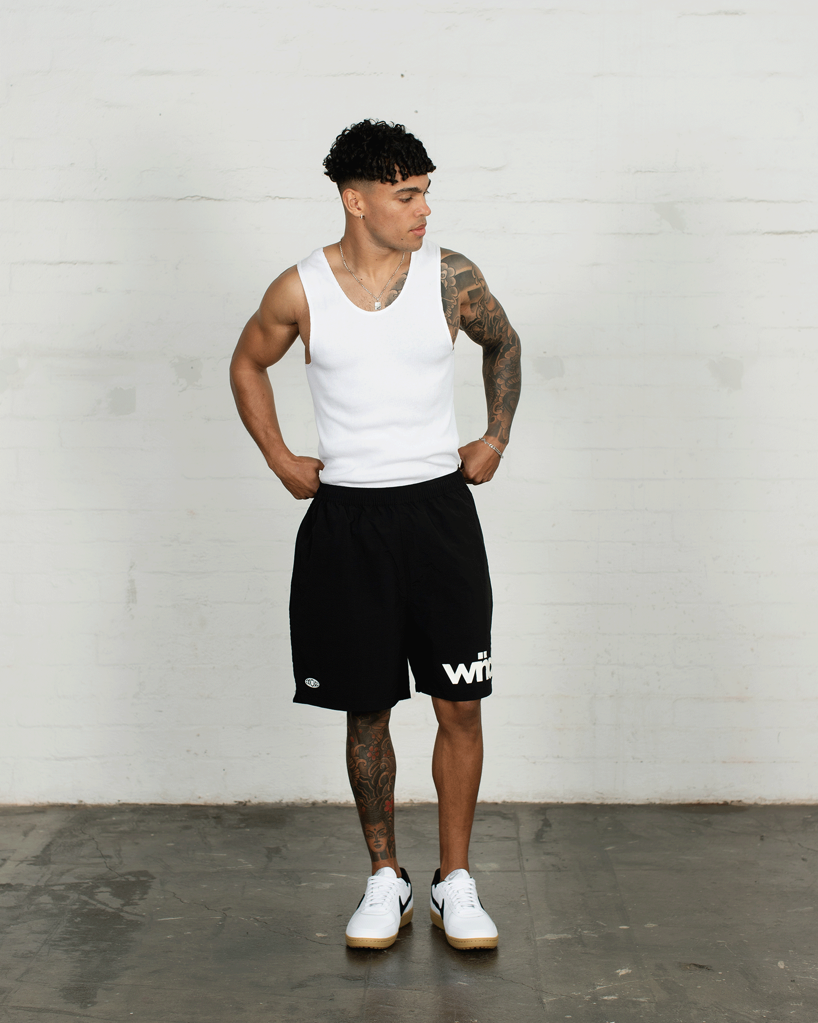 ACCENT SWIM SHORT - BLACK