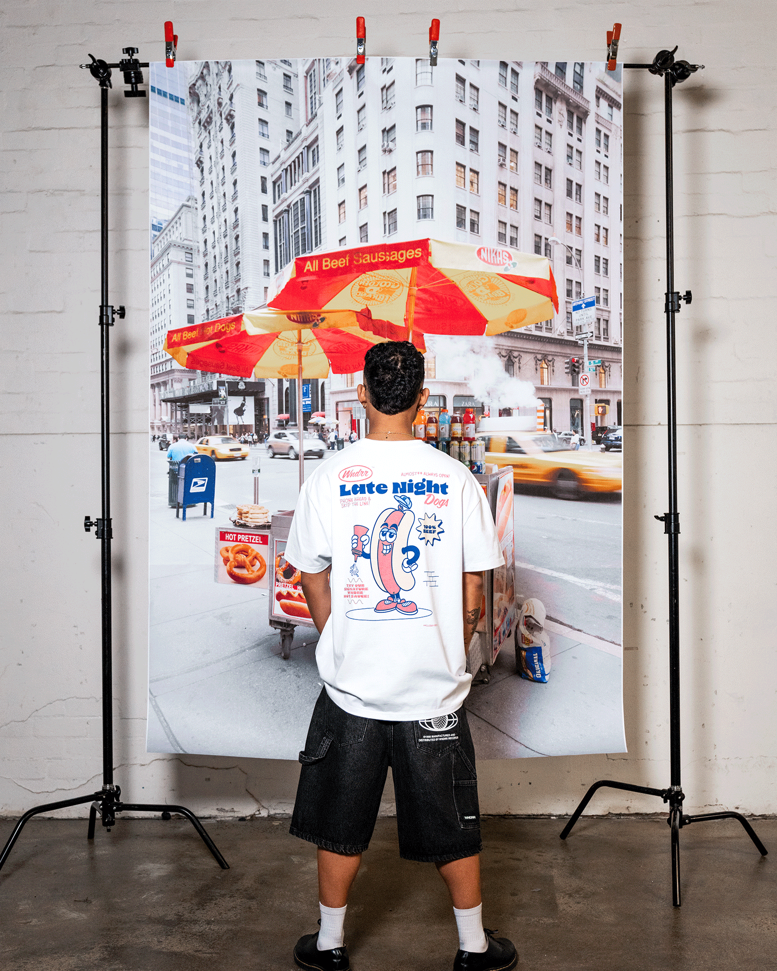 HOT DOG BOX FIT TEE - WHITE