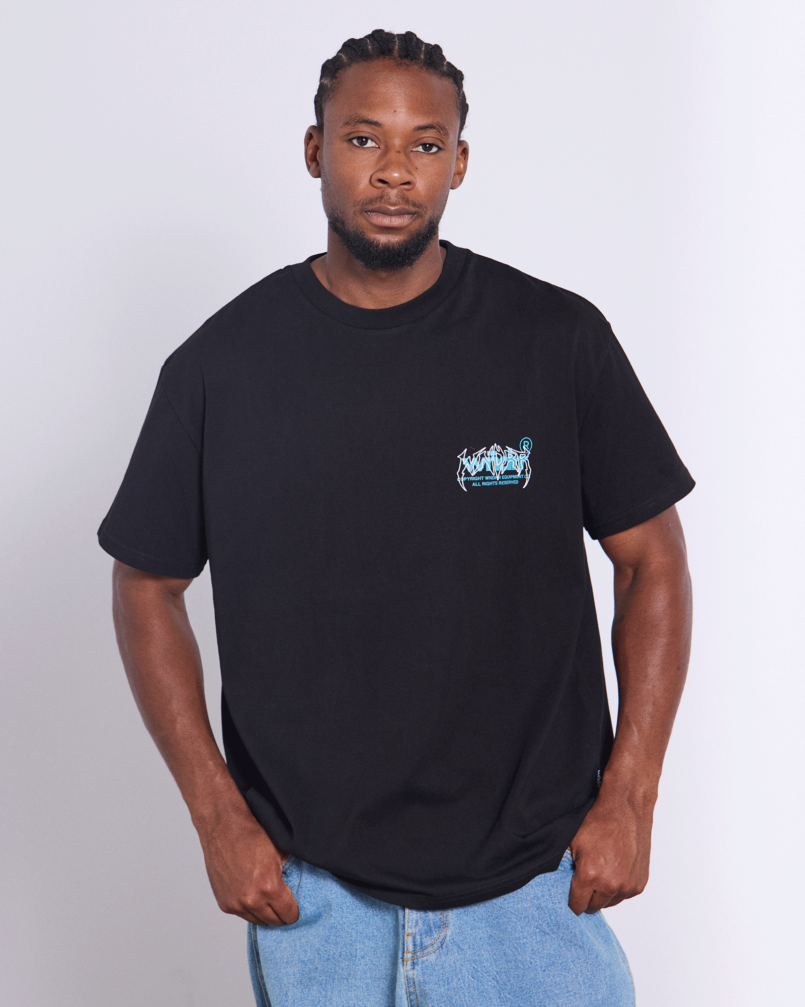 SHUTDOWN BOX FIT TEE - BLACK