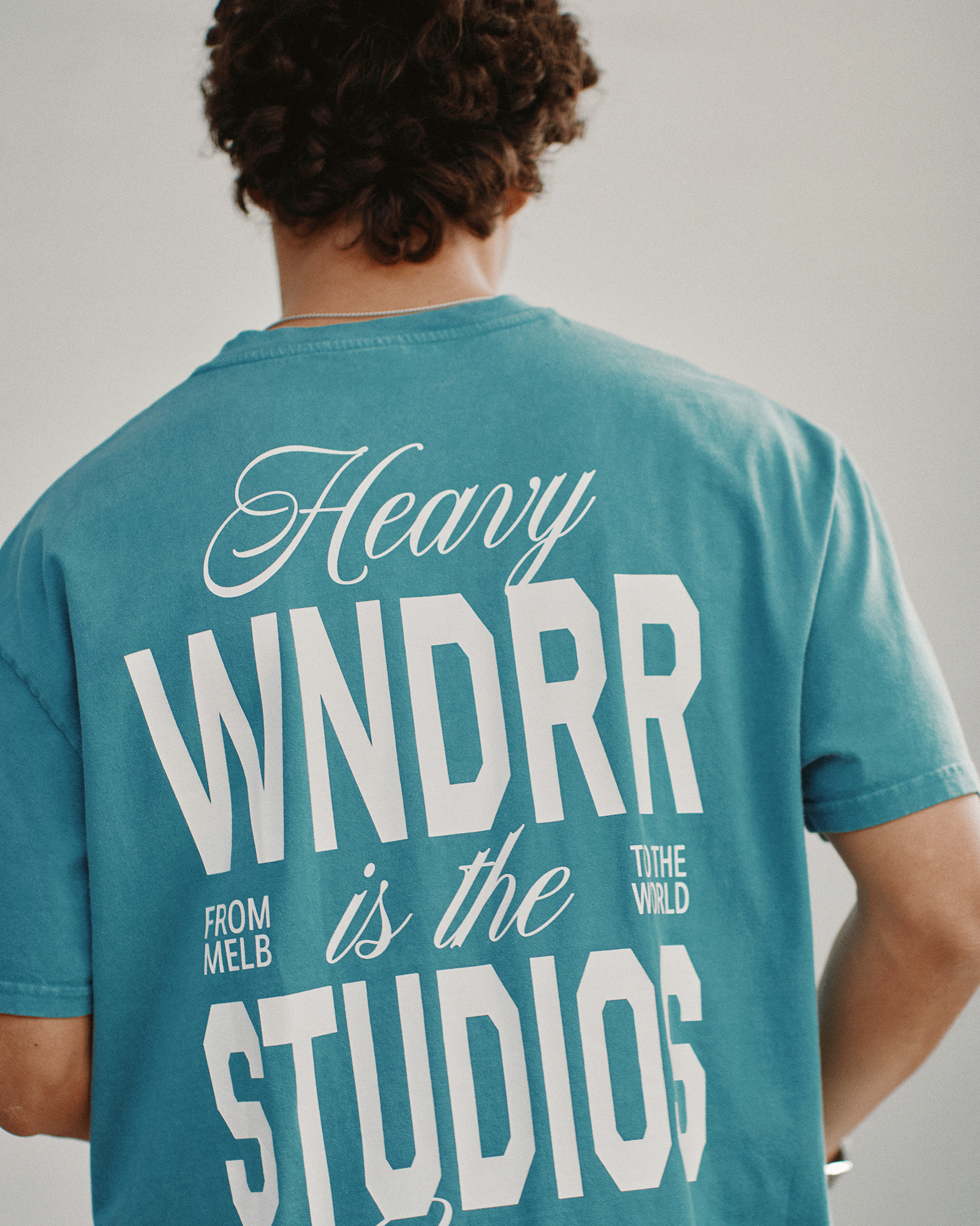 HIGHBORN BOX FIT TEE - WASHED BLUE