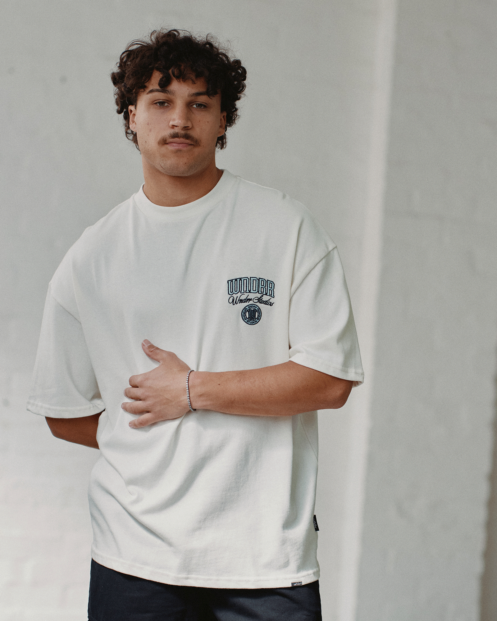 PAVILION HEAVY WEIGHT TEE - OFF WHITE