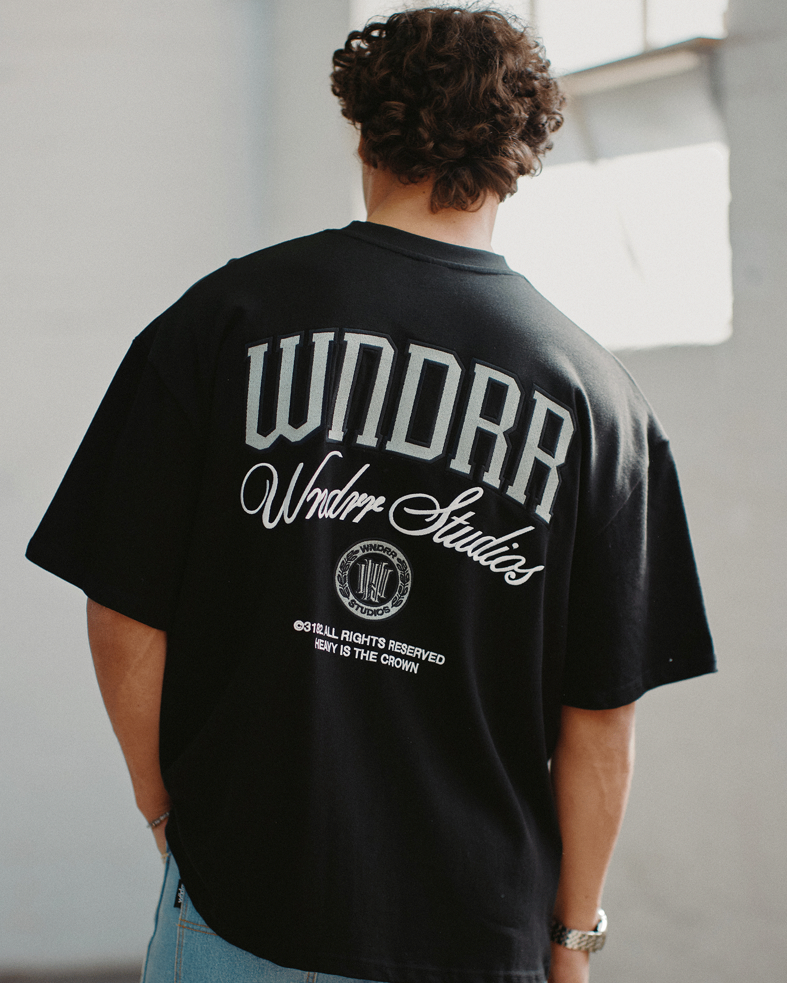 PAVILION HEAVY WEIGHT TEE - BLACK