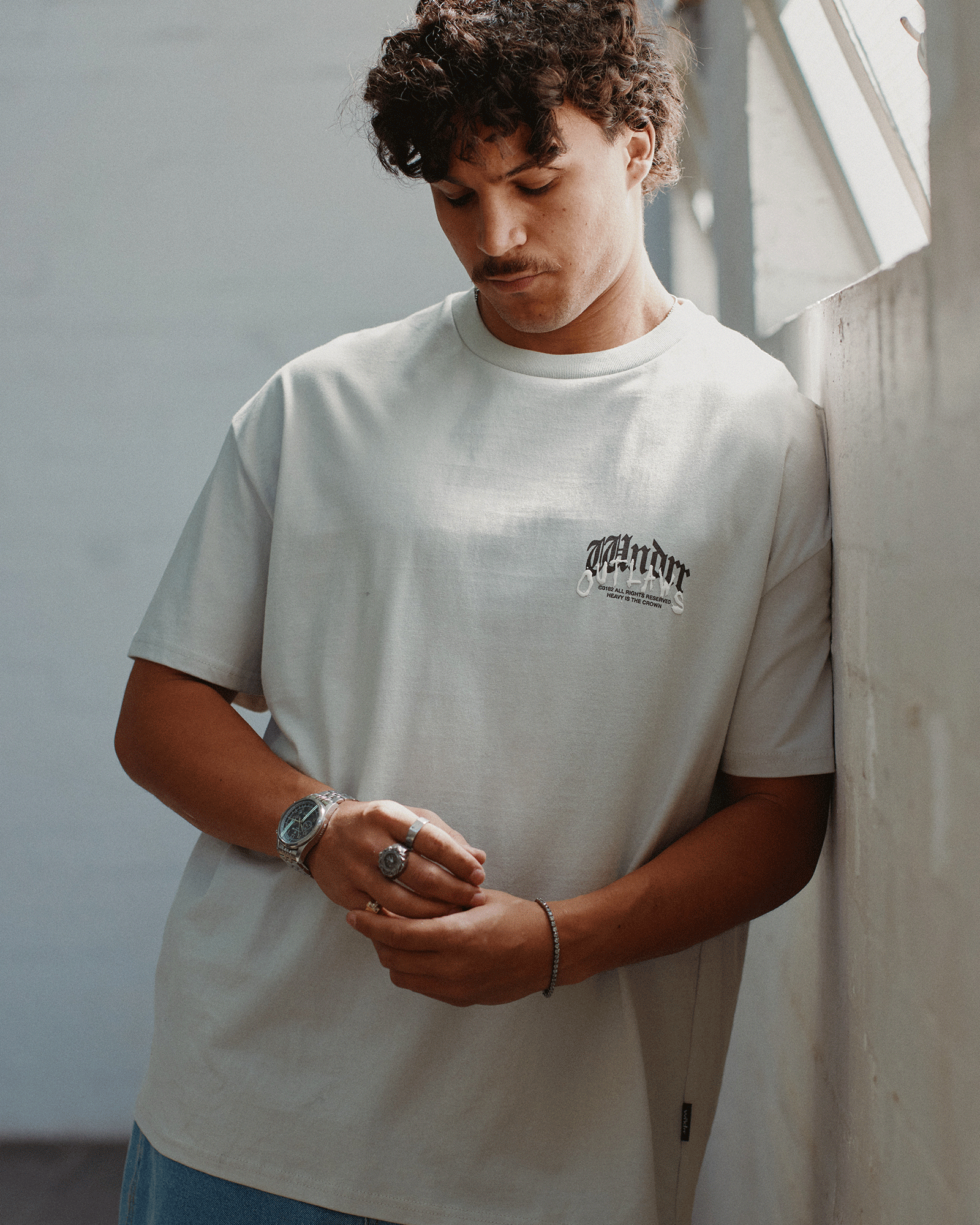 RENEGADE BOX FIT TEE - OYSTER